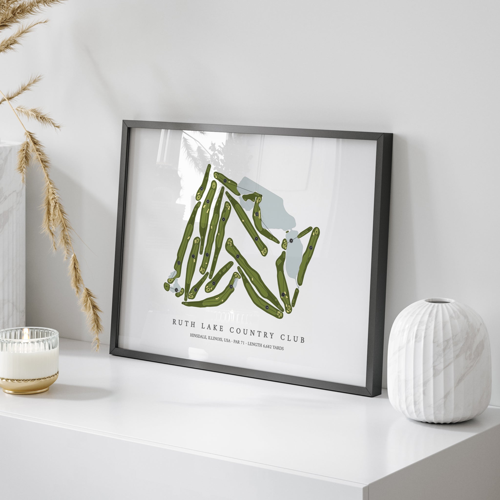 Ruth Lake Country Club | Golf Course Map | On Table 