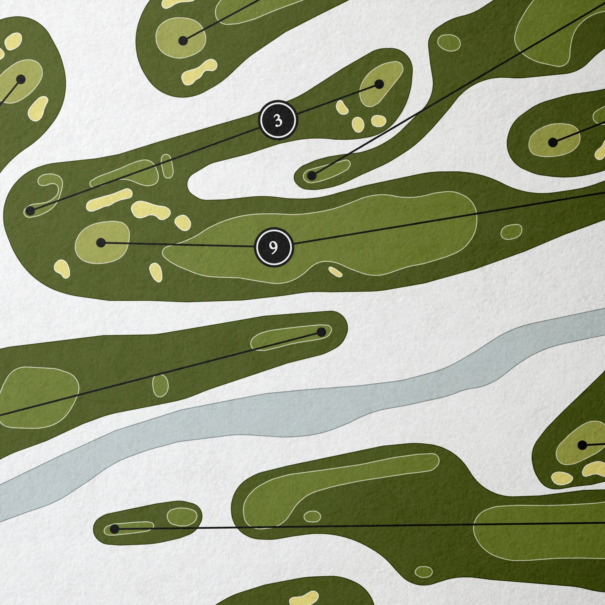 Rutland Country Club | Golf Course Map | Close Up 