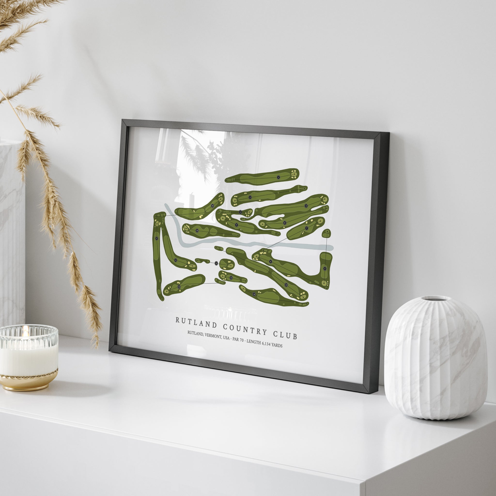 Rutland Country Club | Golf Course Map | On Table 