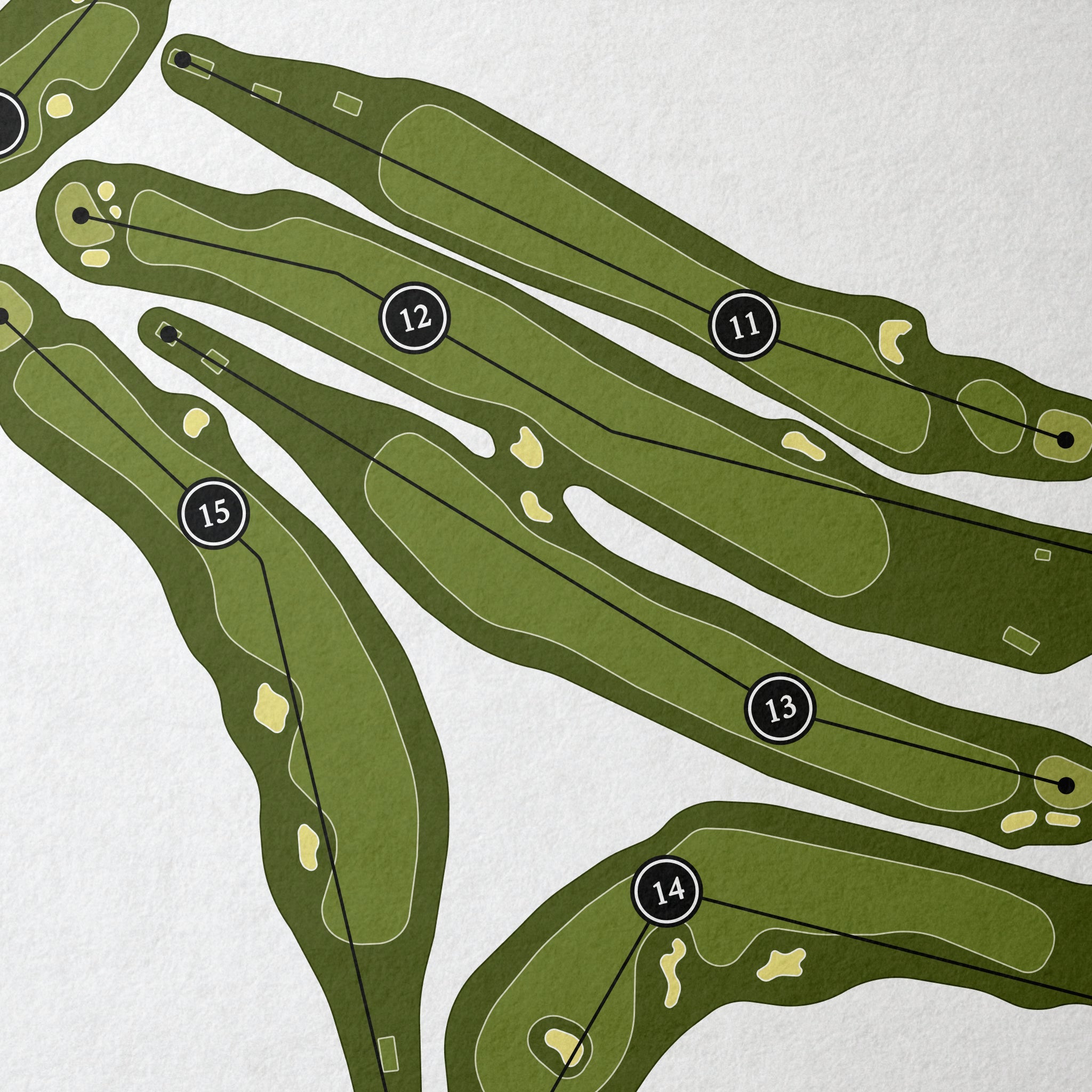 Sakonnet Golf Club | Golf Course Print | Close Up 