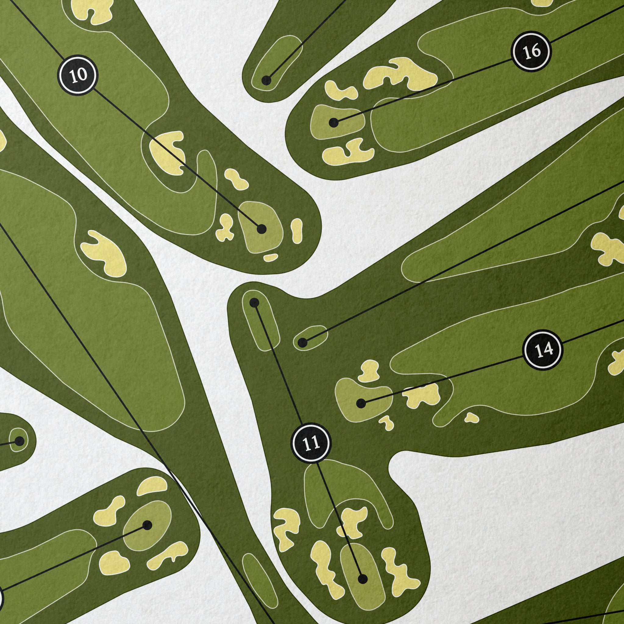 San Francisco Golf Club | Golf Course Map | Close Up 