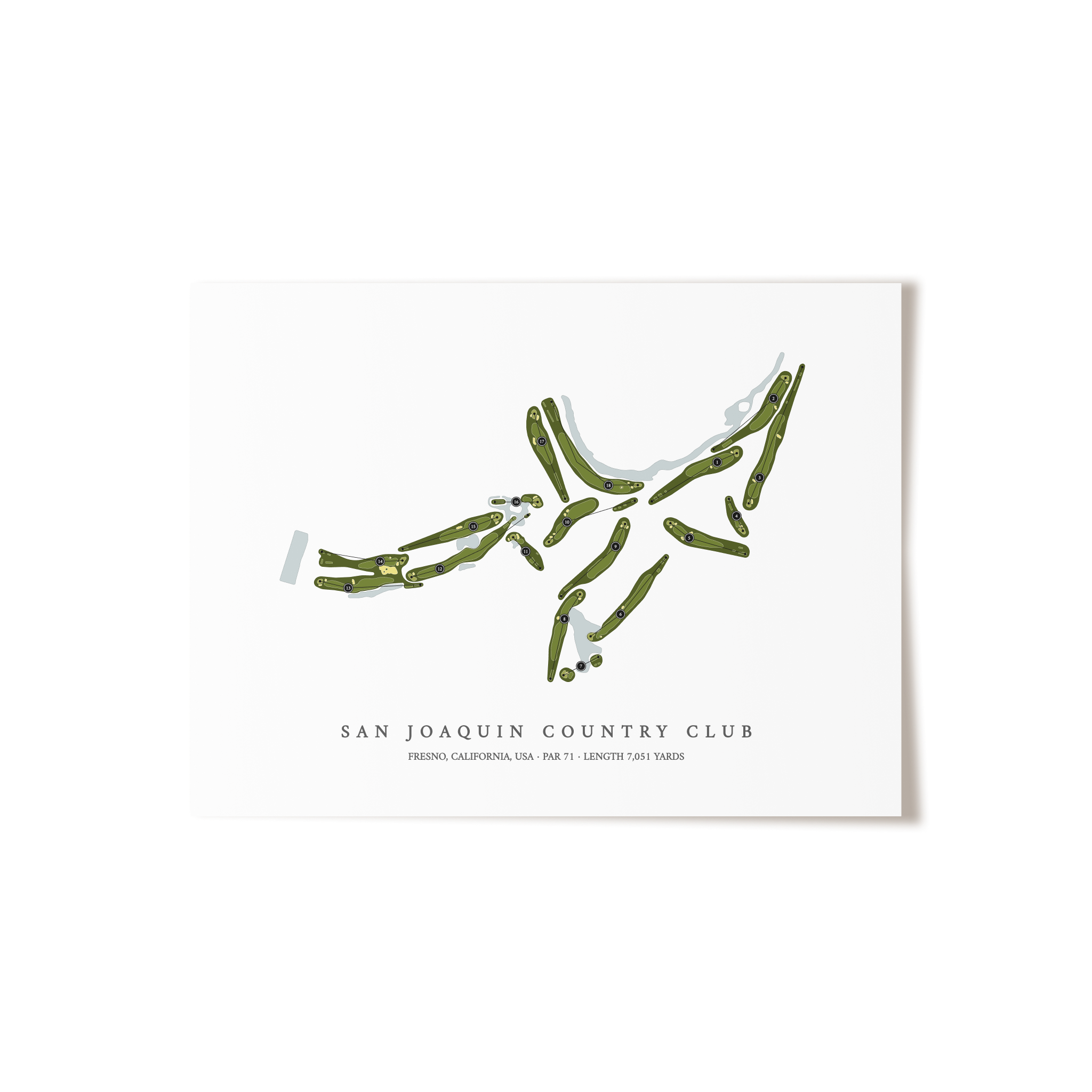 San Joaquin Country Club | Golf Course Print | Unframed