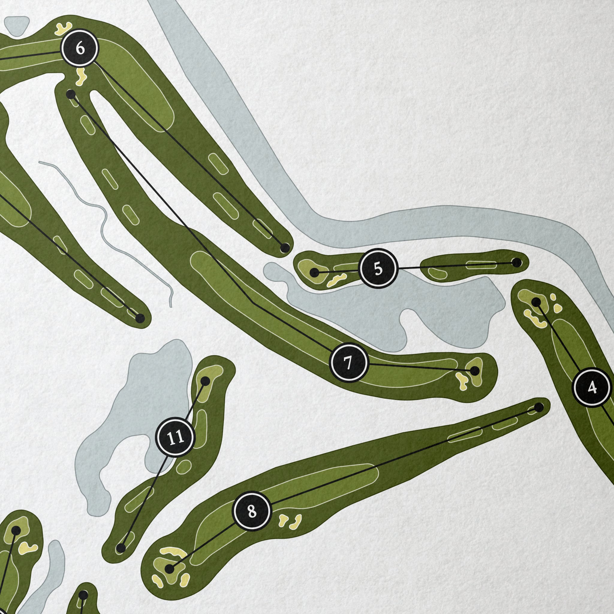 Santa Maria Golf Club | Golf Course Map | Close Up 