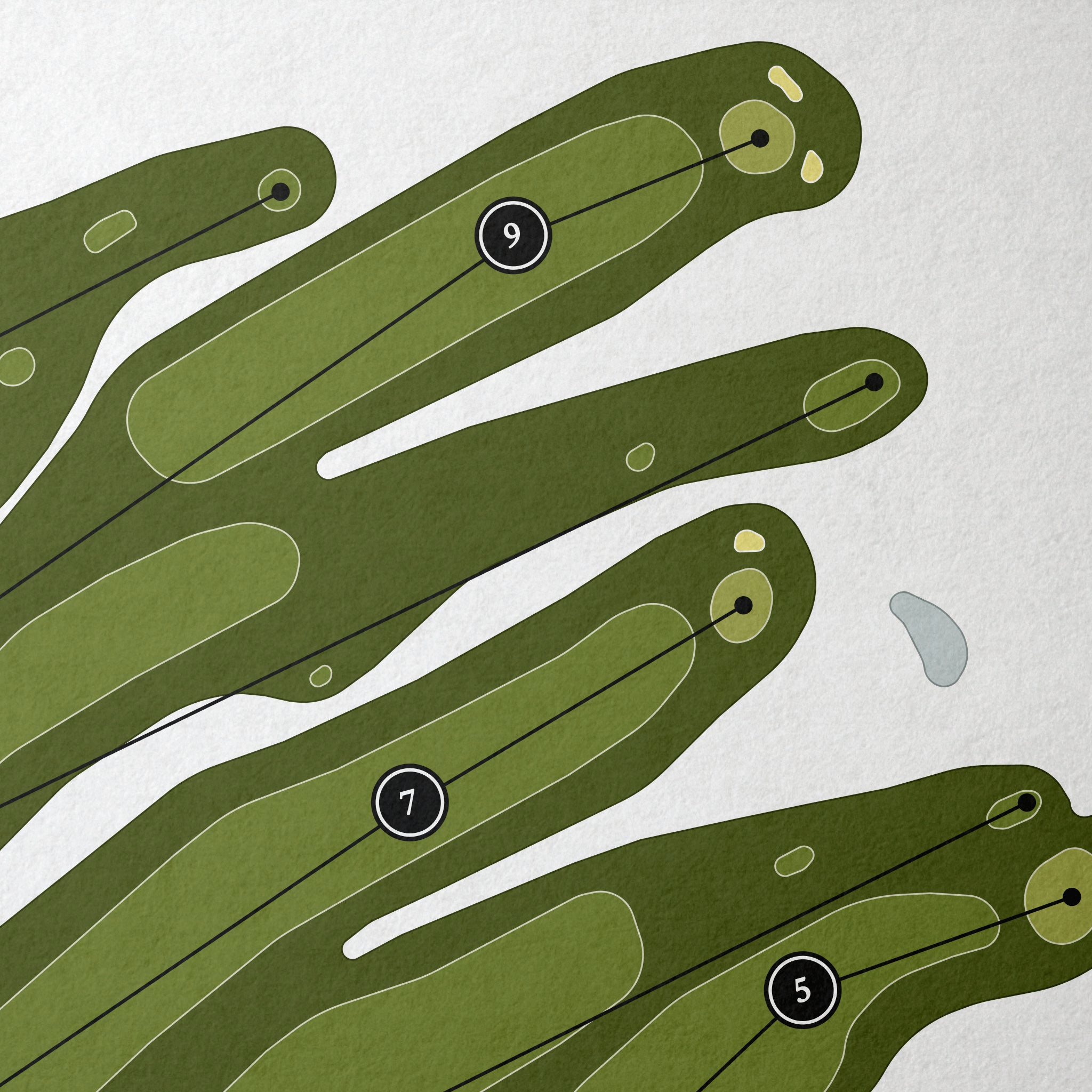 Schroon Lake Golf Course | Golf Course Map | Close Up 