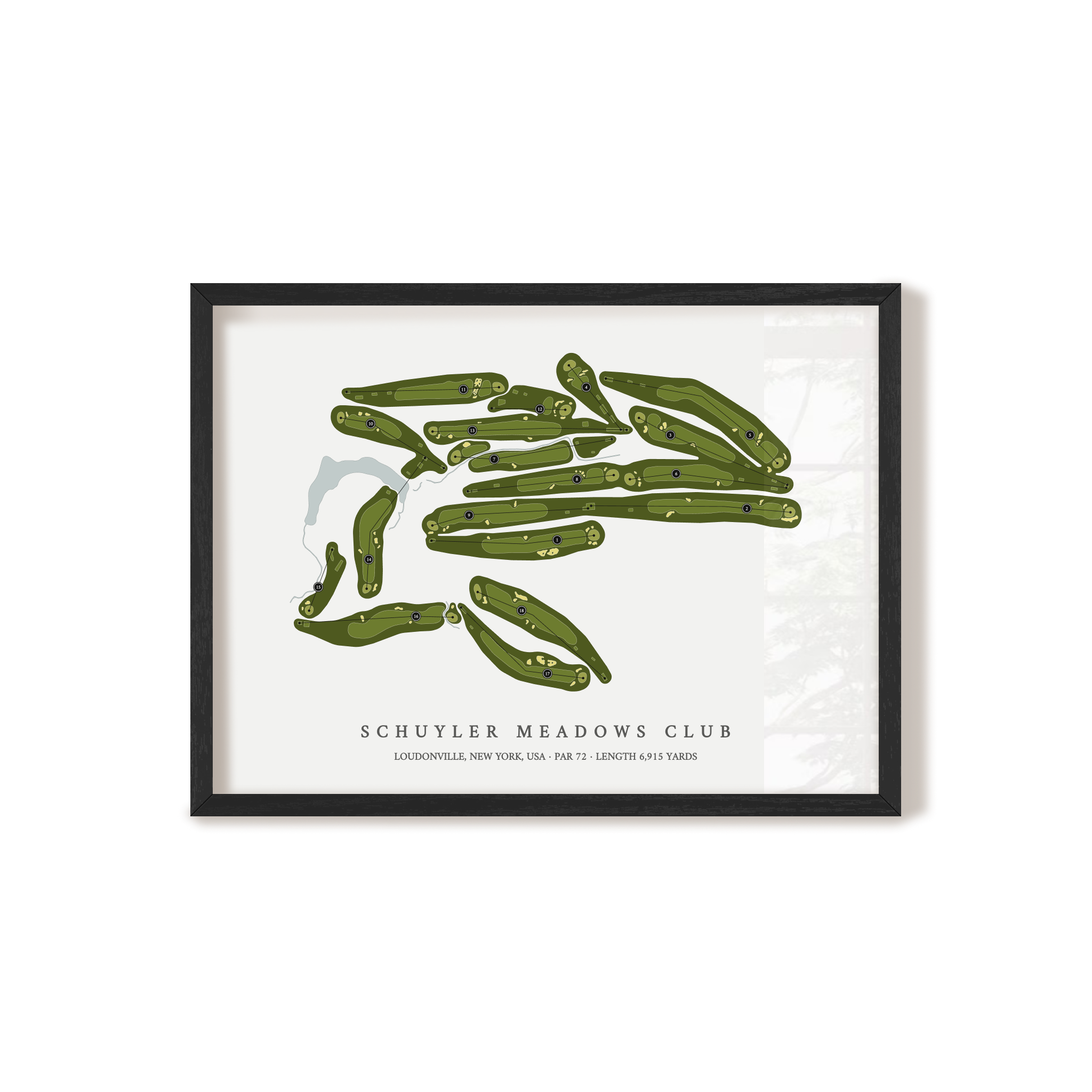 Schuyler Meadows Club | Golf Course Print | Black Frame