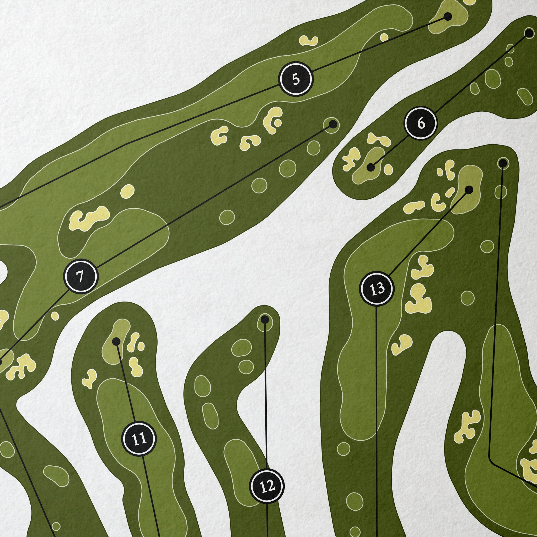 Scottsdale National Golf Club - Mine Shaft Course | Golf Course Map | Close Up 