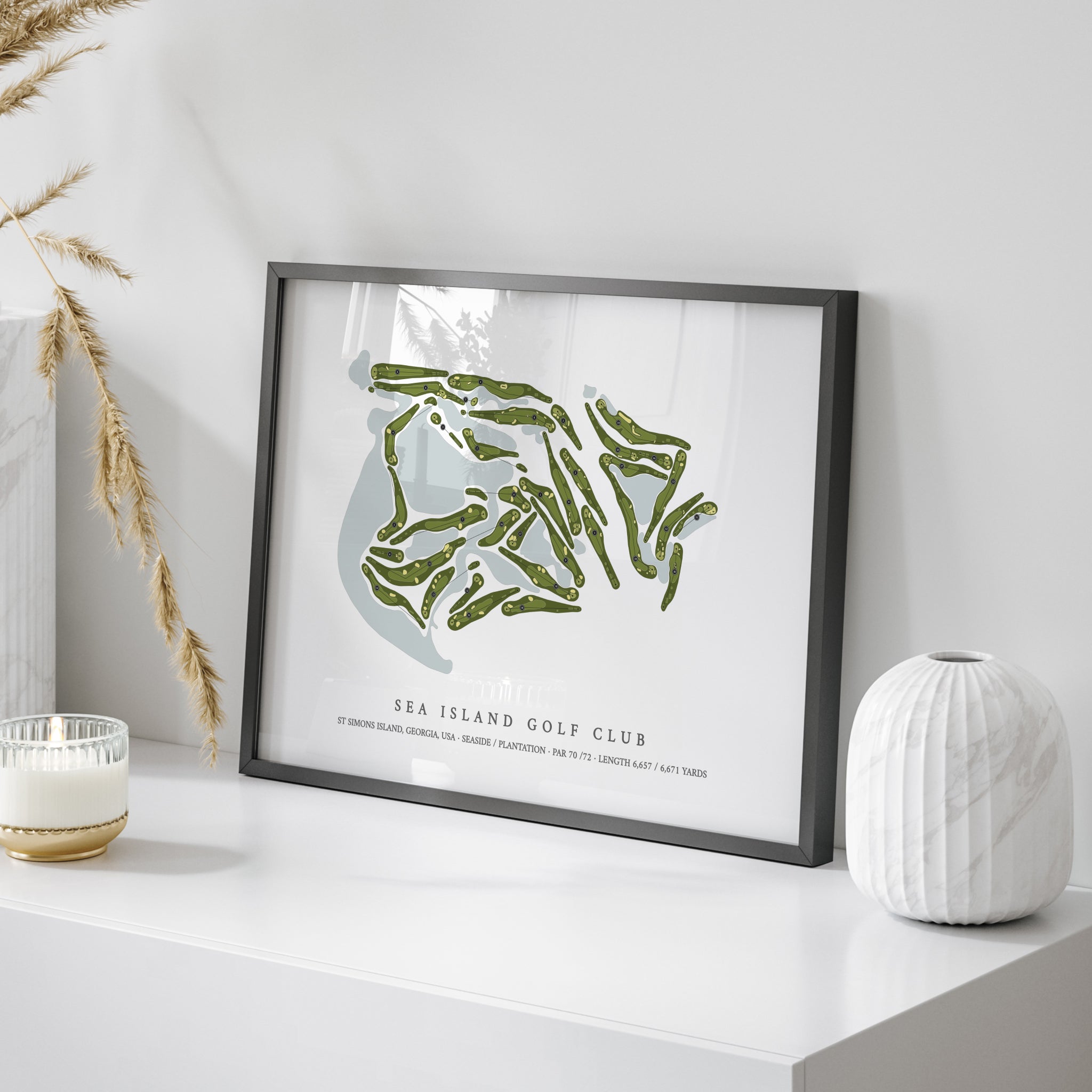 Sea Island Golf Club | Golf Course Map | On Table 