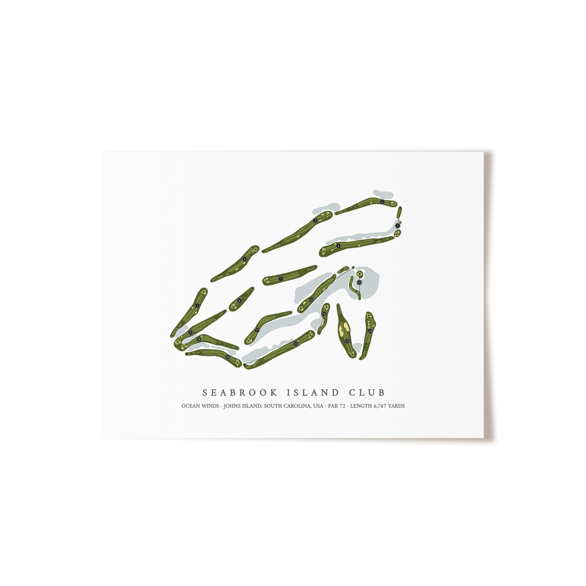 Seabrook Island Club - Ocean Winds | Golf Course Print | Unframed