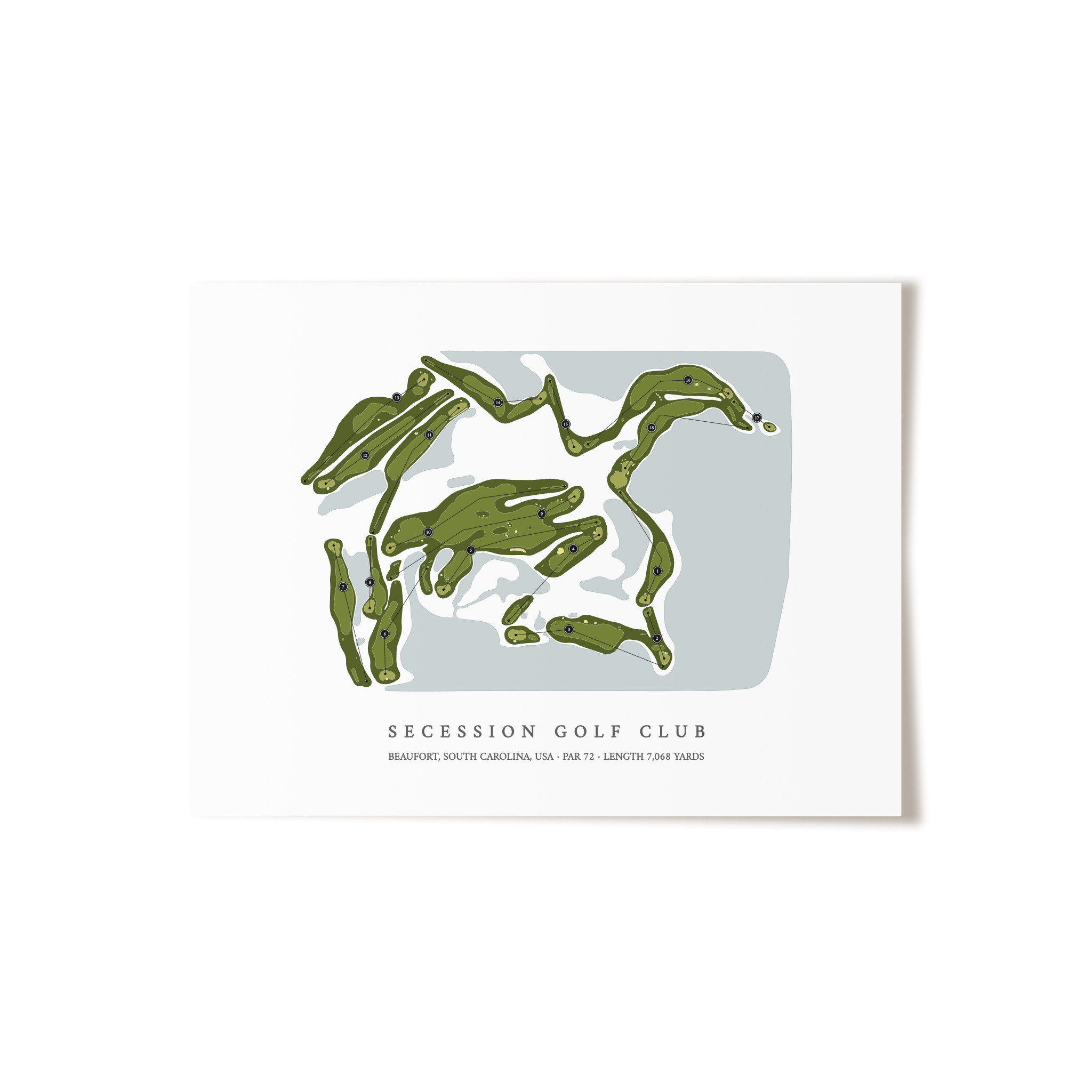 Secession Golf Club  | Golf Course Print | Unframed 