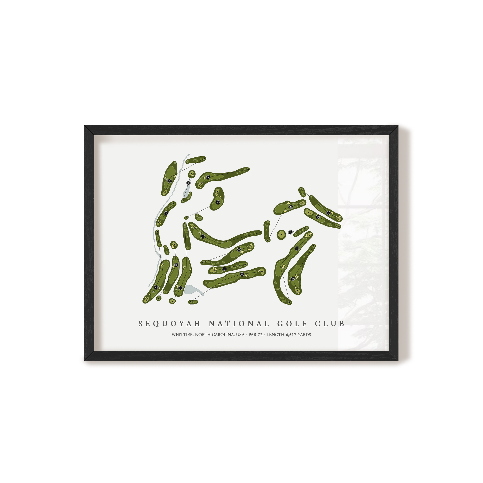 Sequoyah National Golf Club | Golf Course Map