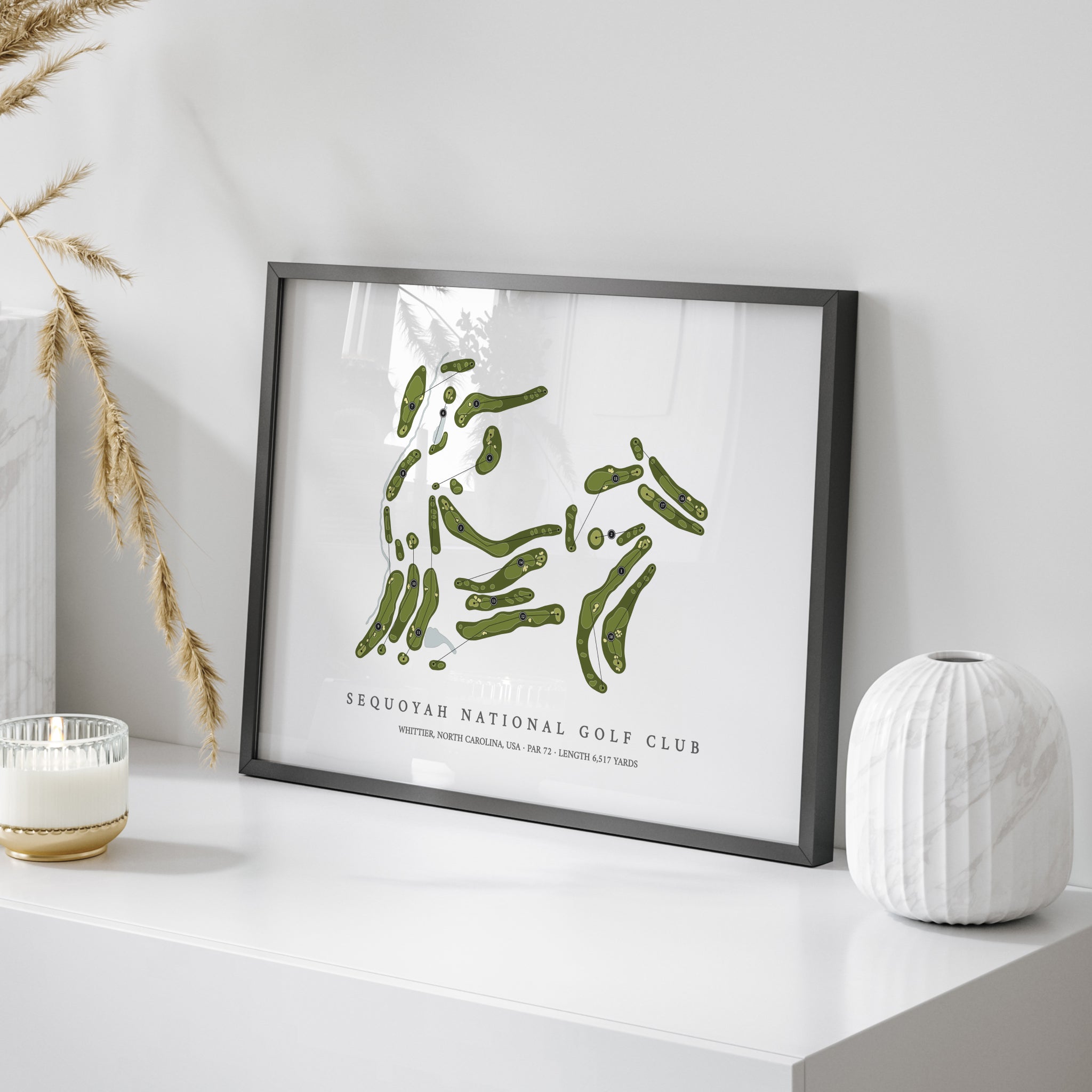 Sequoyah National Golf Club | Golf Course Map | On Table 