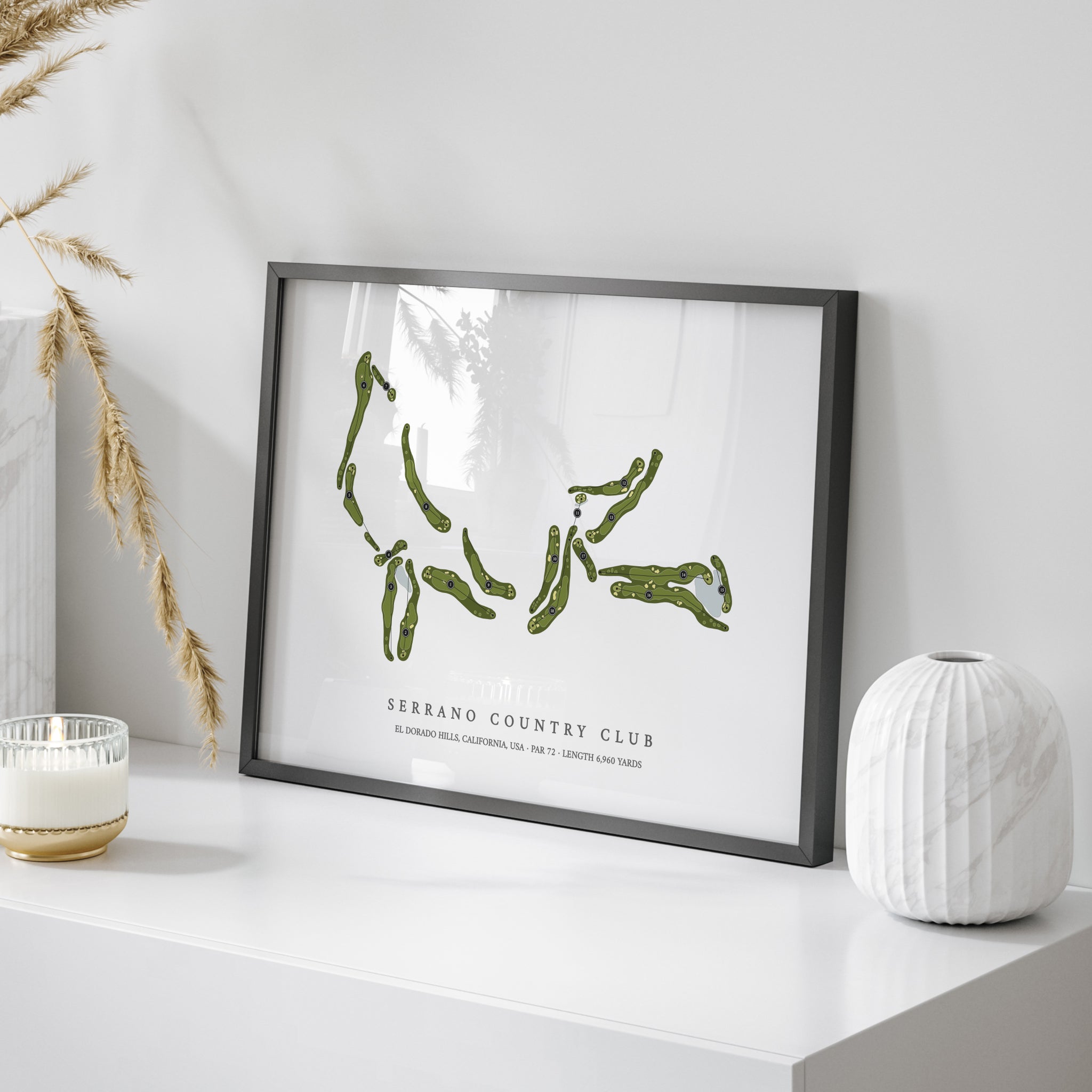 Serrano Country Club | Golf Course Map | On Table 