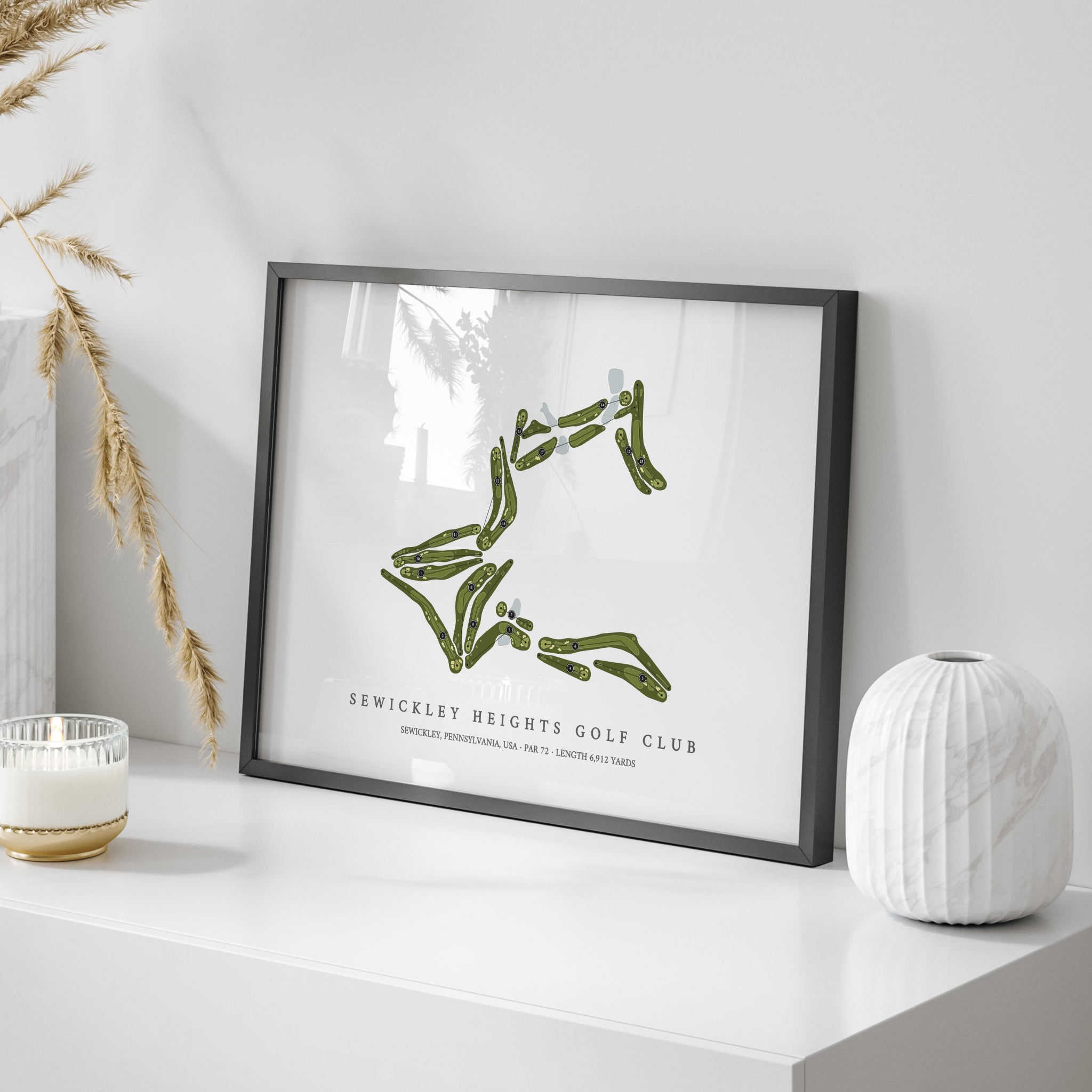 Sewickley Heights Golf Club | Golf Course Map | On Table 