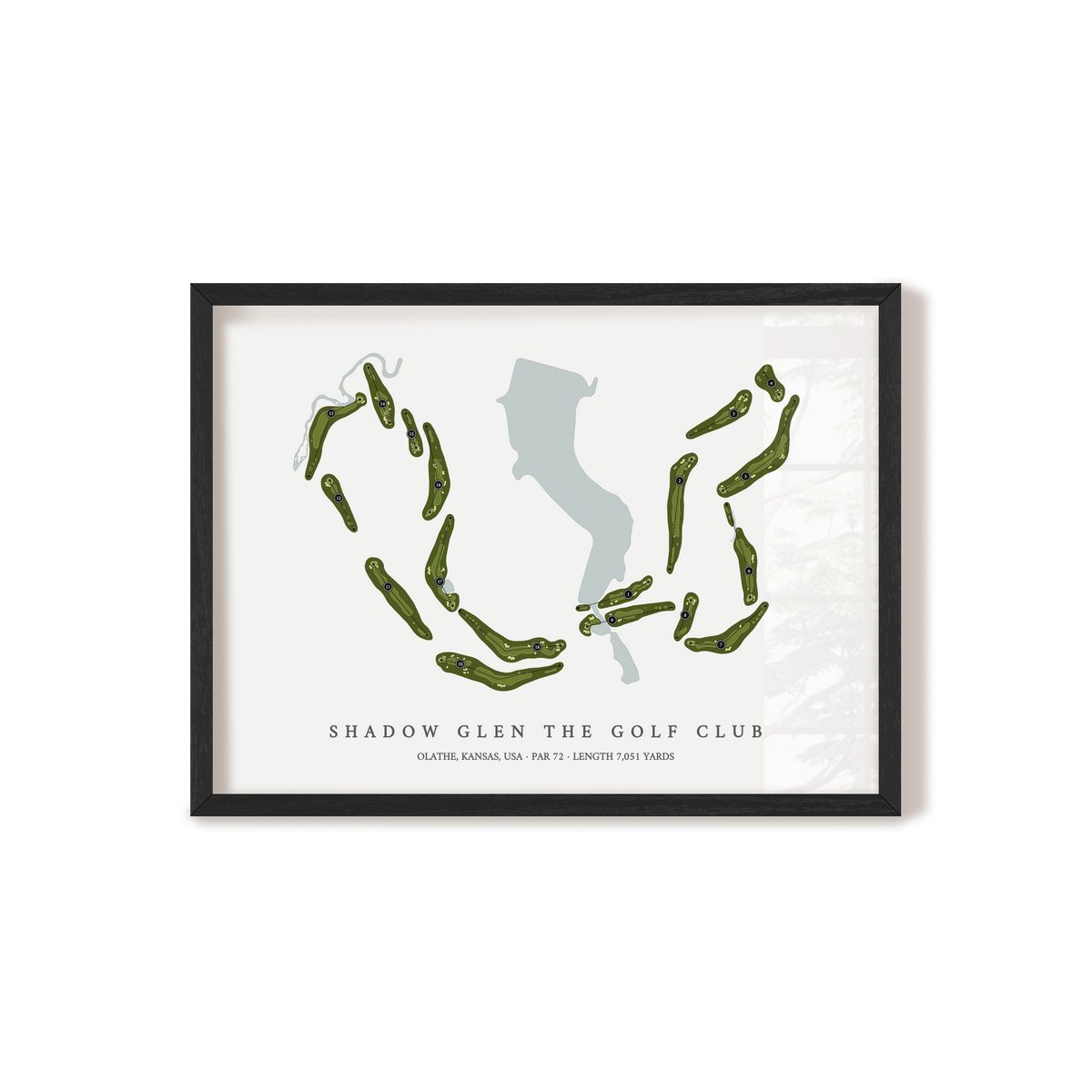 Shadow Glen the Golf Club | Golf Course Print | Black Frame