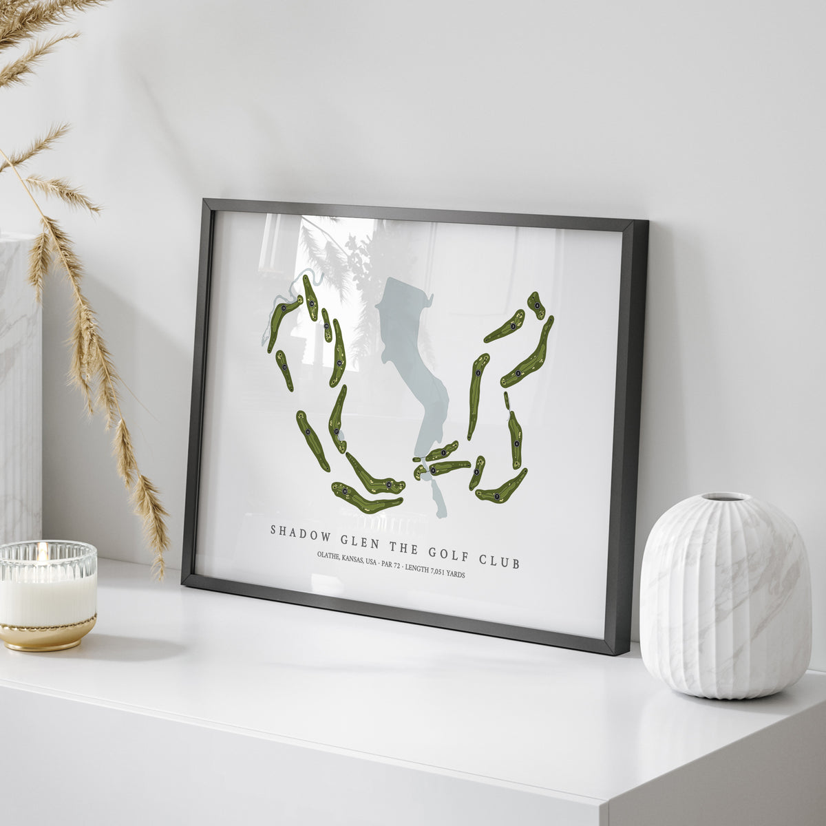 Shadow Glen the Golf Club | Golf Course Print | On Table