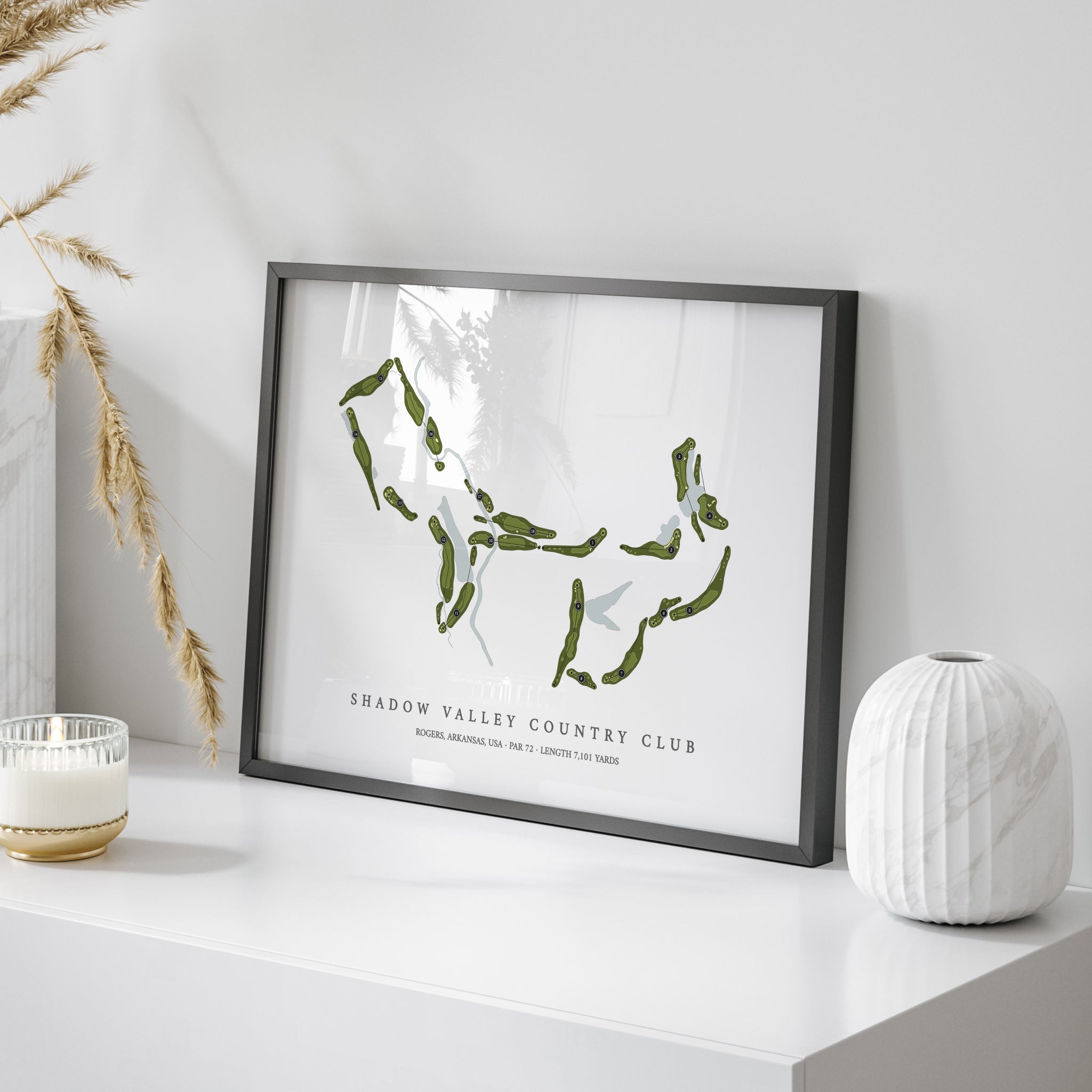 Shadow Valley Country Club | Golf Course Map | On+Table 