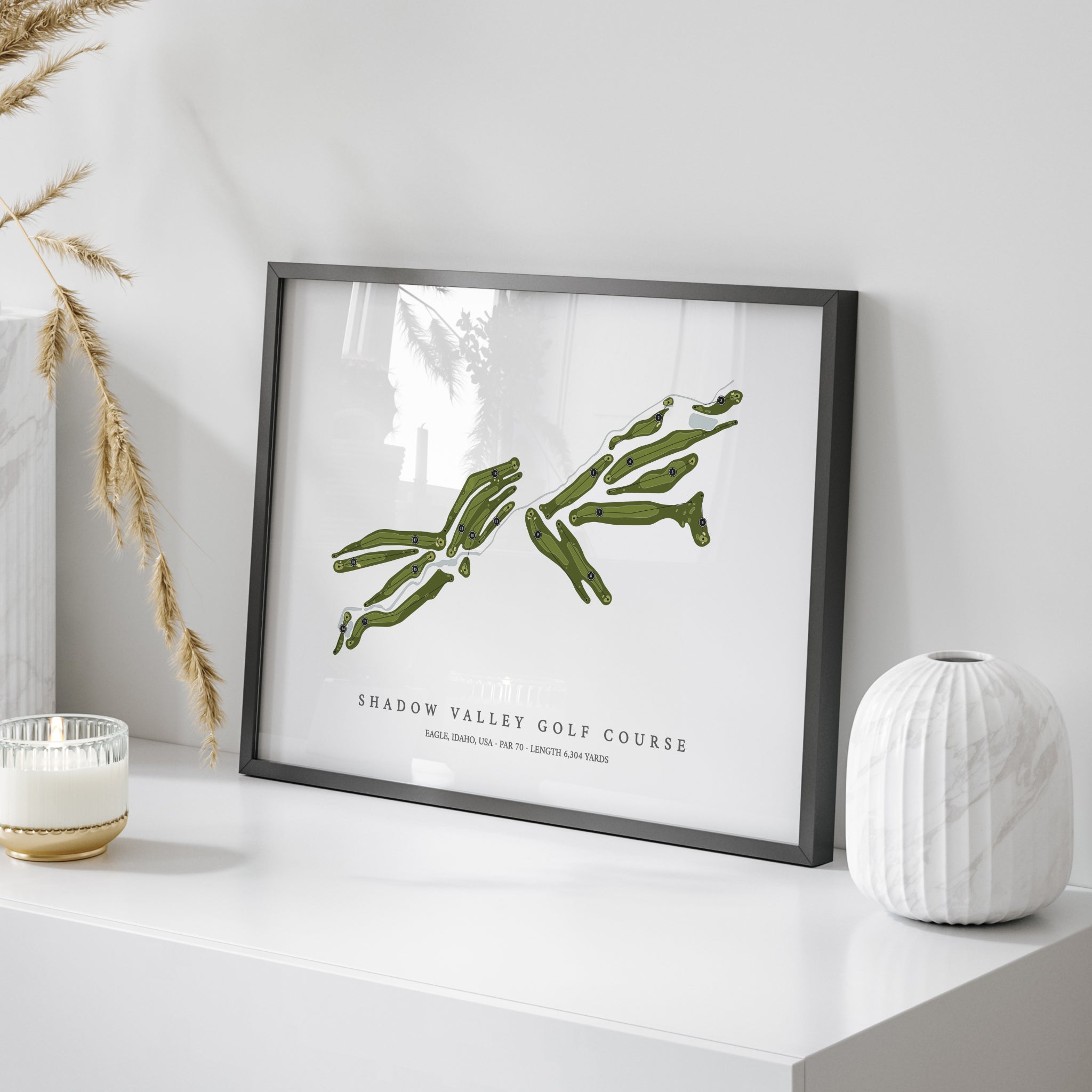 Shadow Valley Golf Course | Golf Course Print | On+Table 