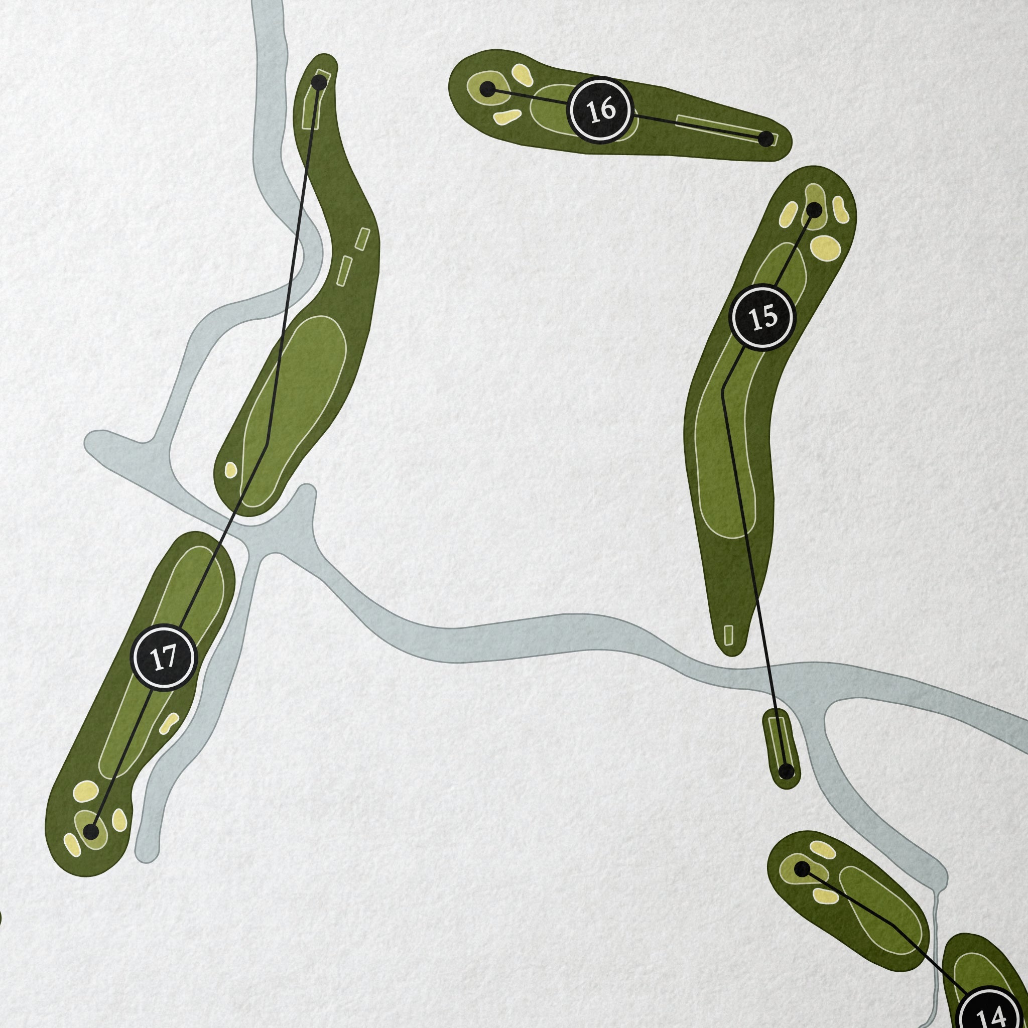 Shadowmoss Golf & Country Club | Golf Course Map | Close Up 