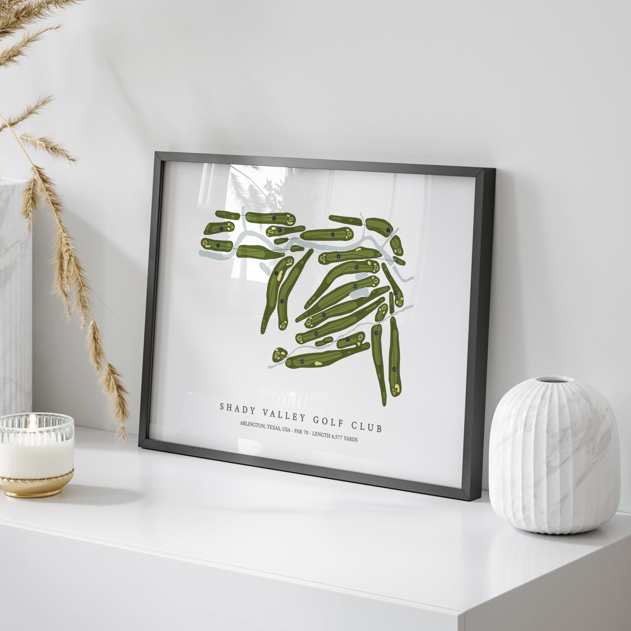 Shady Valley Golf Club | Golf Course Map | On Table 