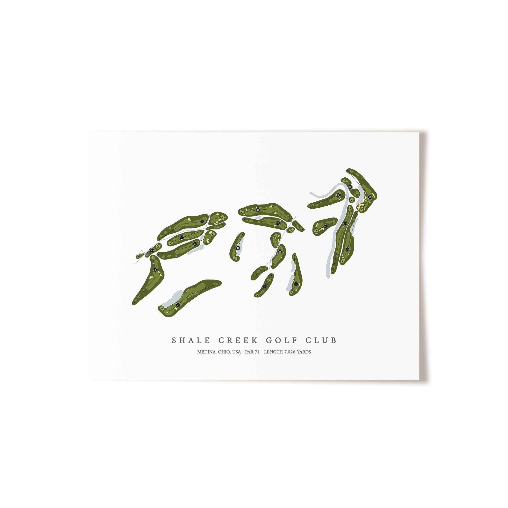 Shale Creek Golf Club | Golf Course Print | Unframed
