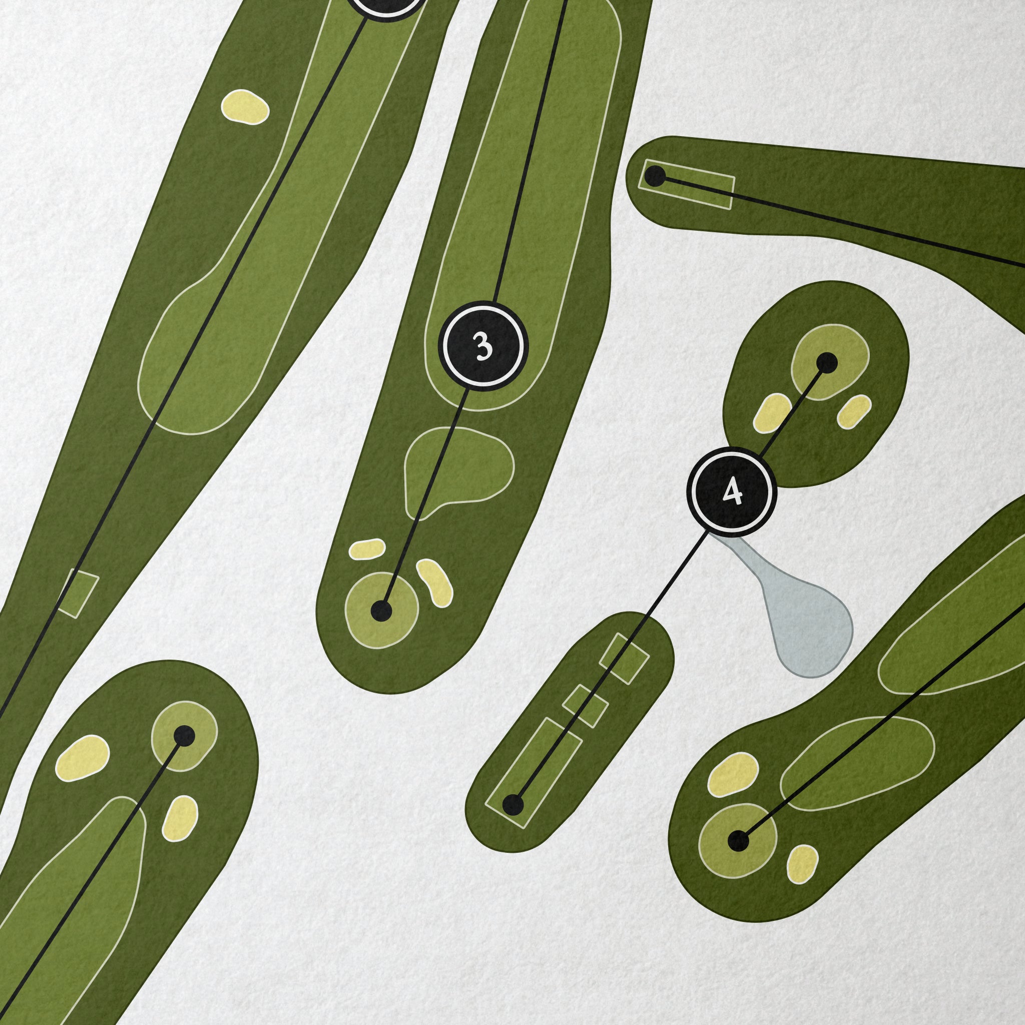 Sharon Country Club | Golf Course Map | Close Up 