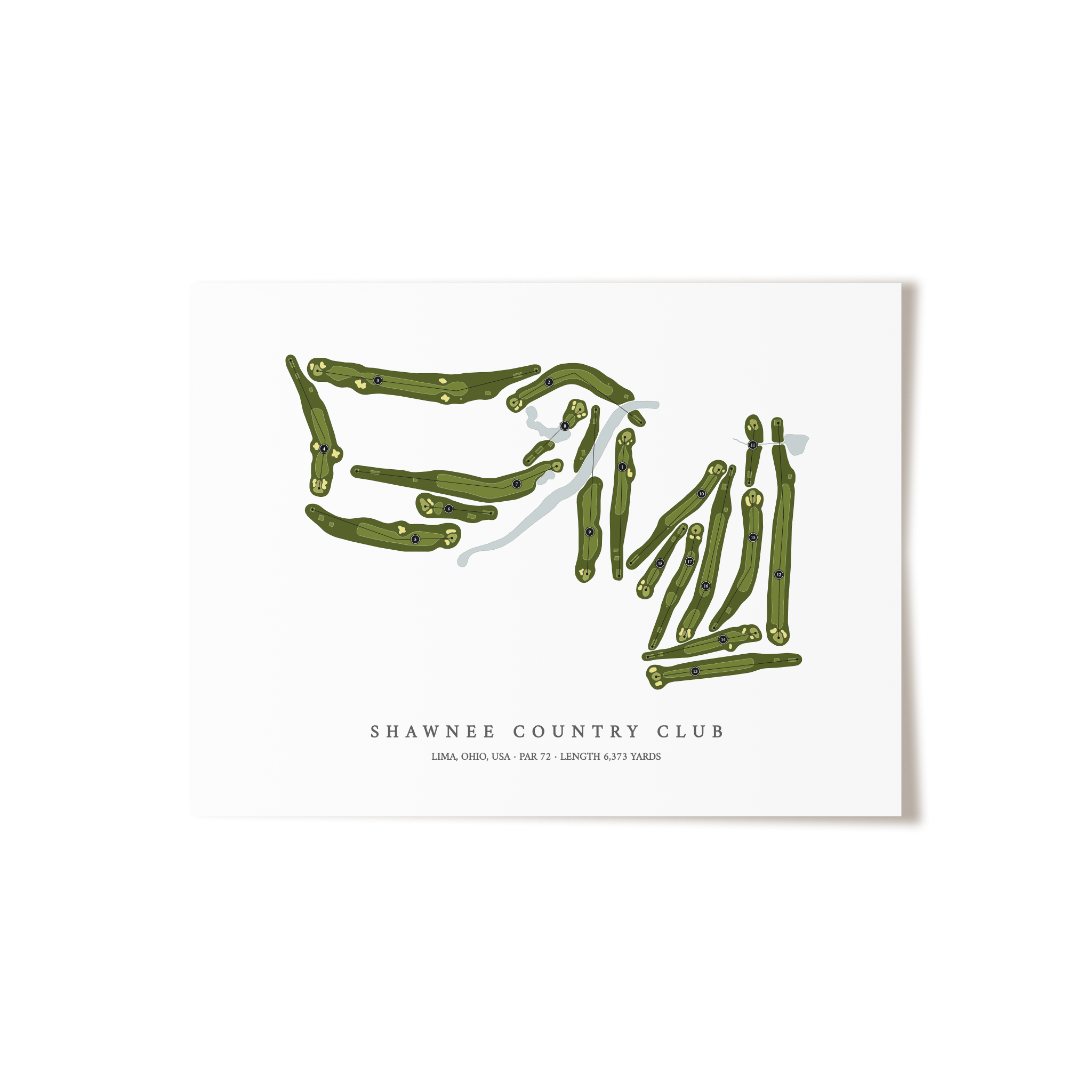 Shawnee Country Club  | Golf Course Print | Unframed 