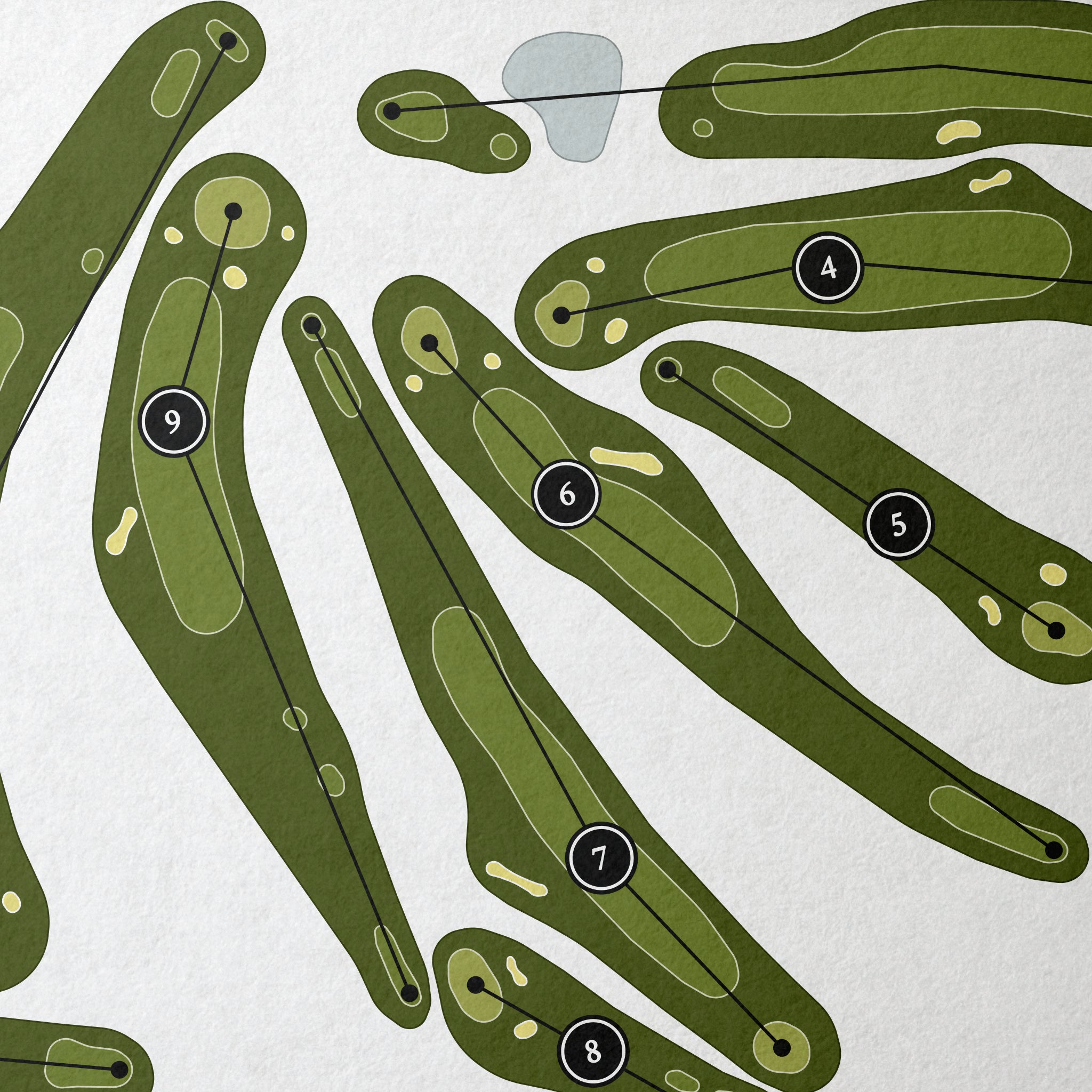 Sheaffer Memorial Golf Course | Golf Course Map | Close Up 