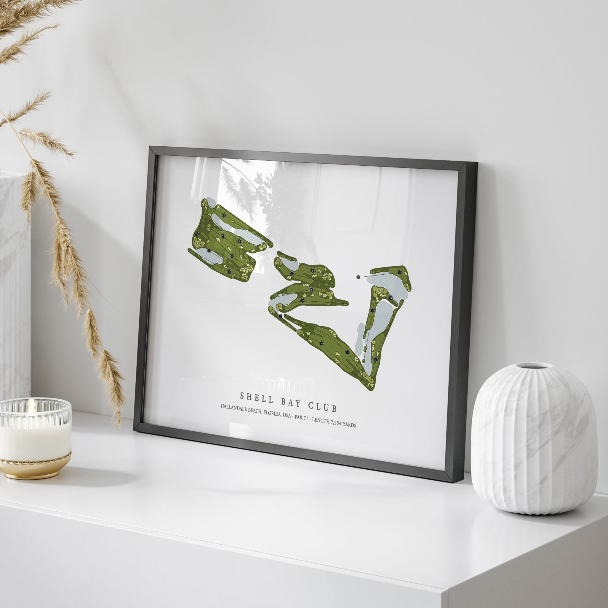 Shell Bay Club | Golf Course Map | On Table 