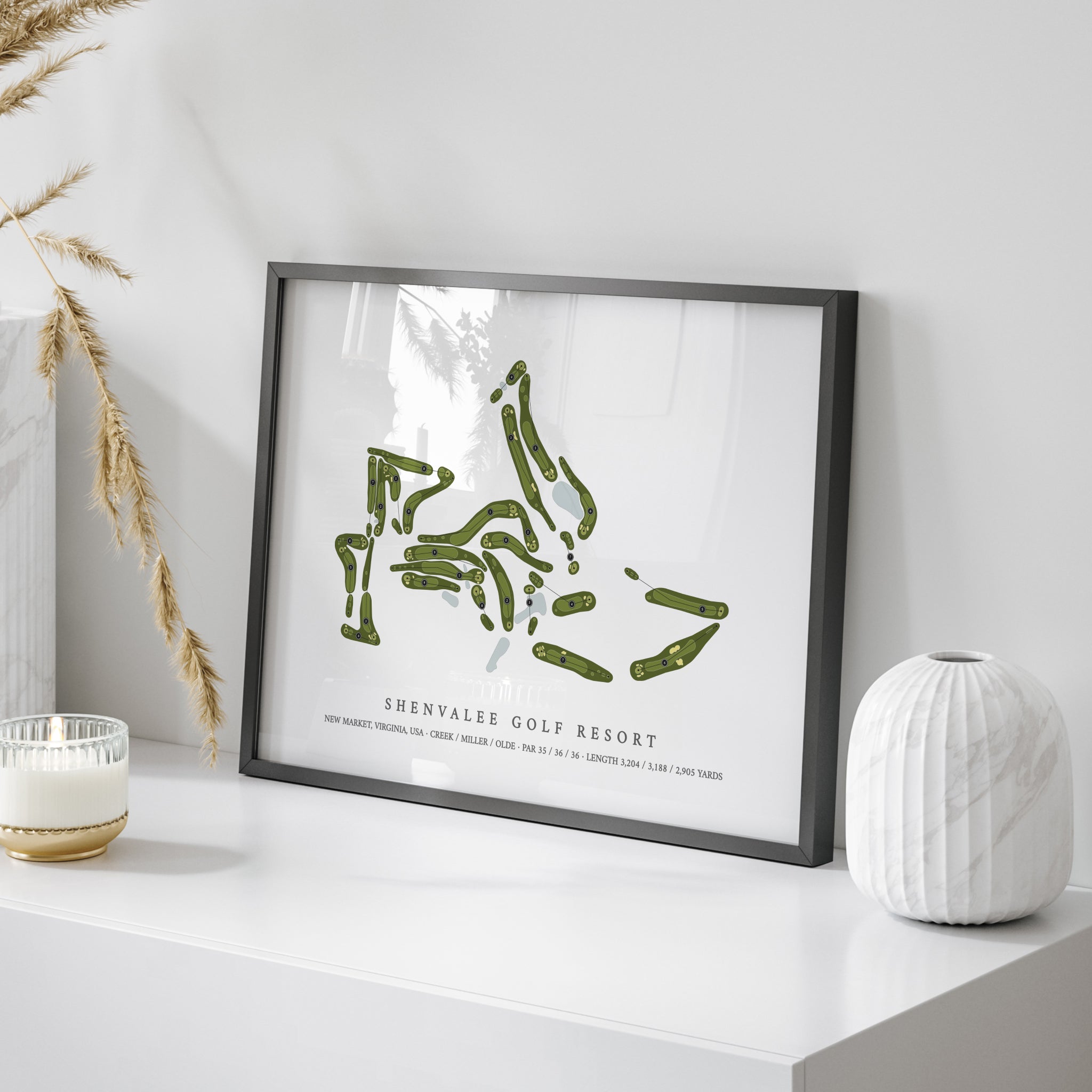 Shenvalee Golf Resort | Golf Course Map | On Table 