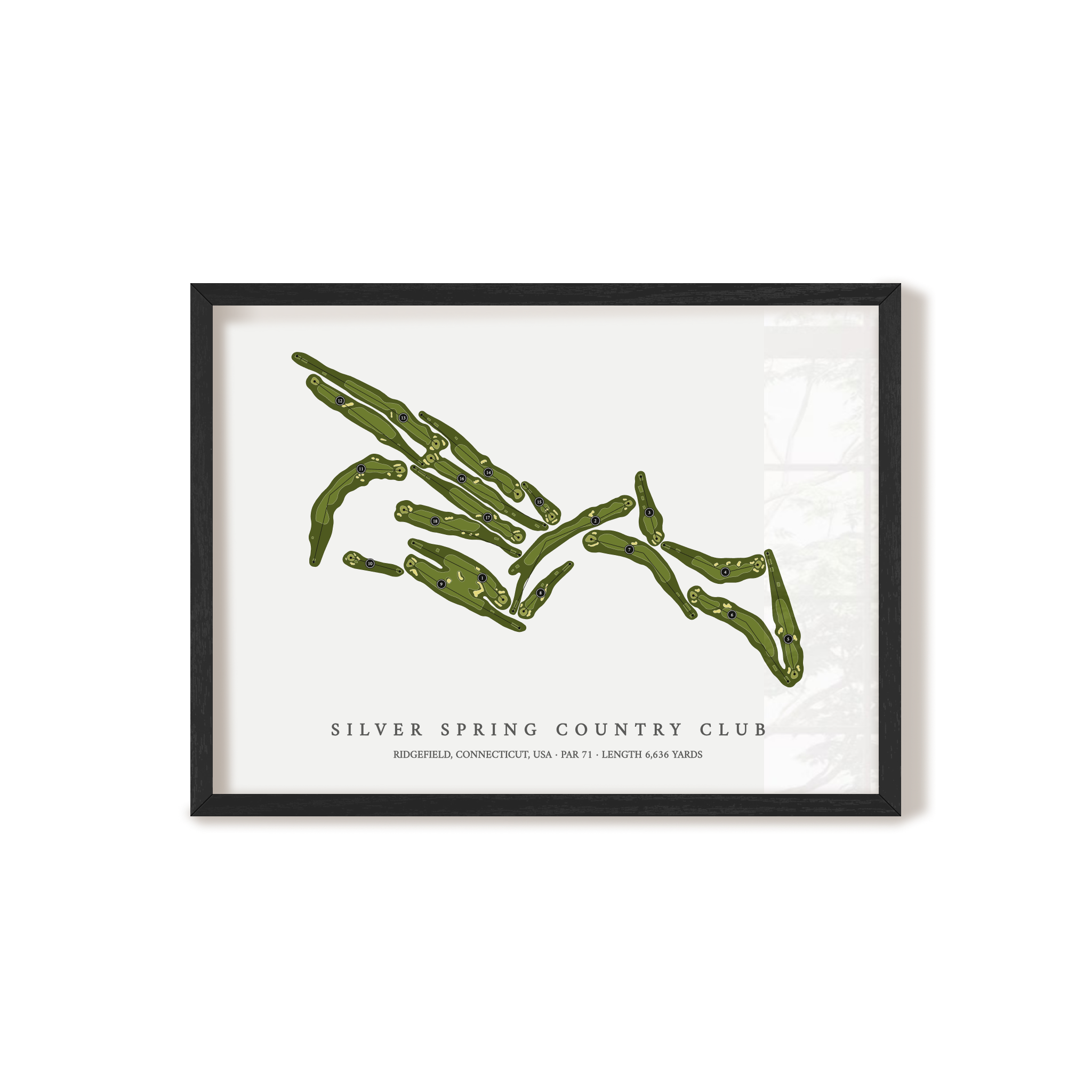Silver Spring Country Club | Golf Course Print | Black+Frame 