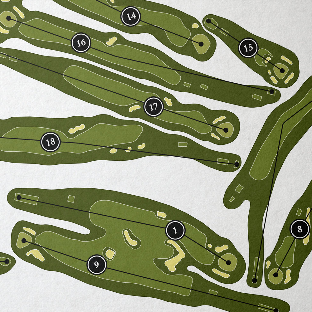 Silver Spring Country Club | Golf Course Map