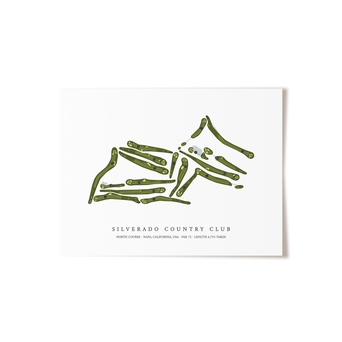 Silverado Country Club - North Course | Golf Course Map