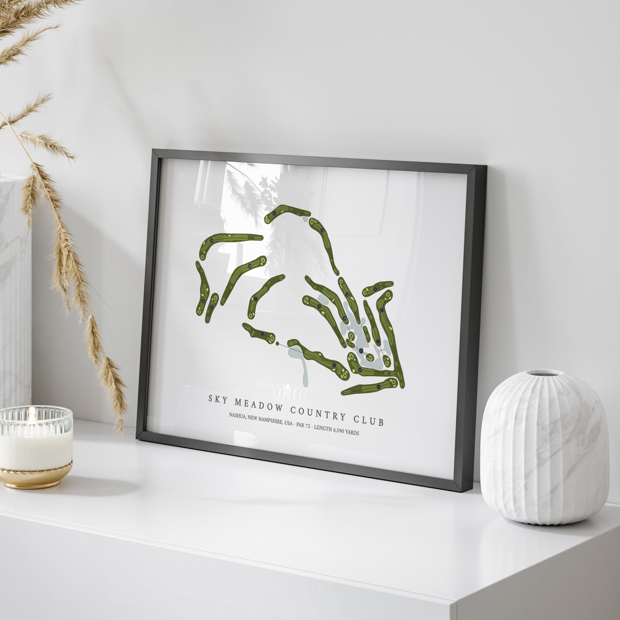 Sky Meadow Country Club | Golf Course Map | On Table 
