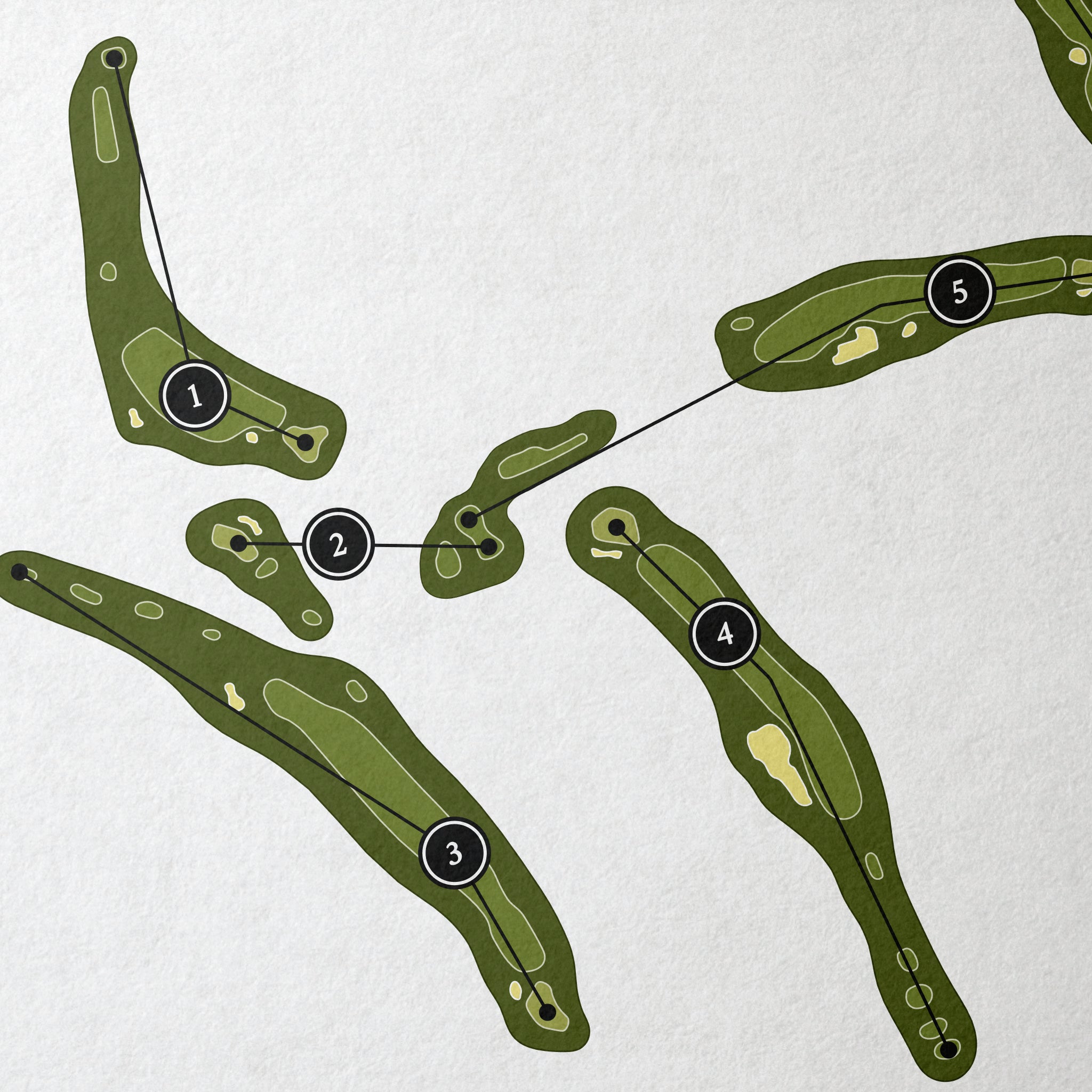 Solina Golf Club | Golf Course Map | Close Up 