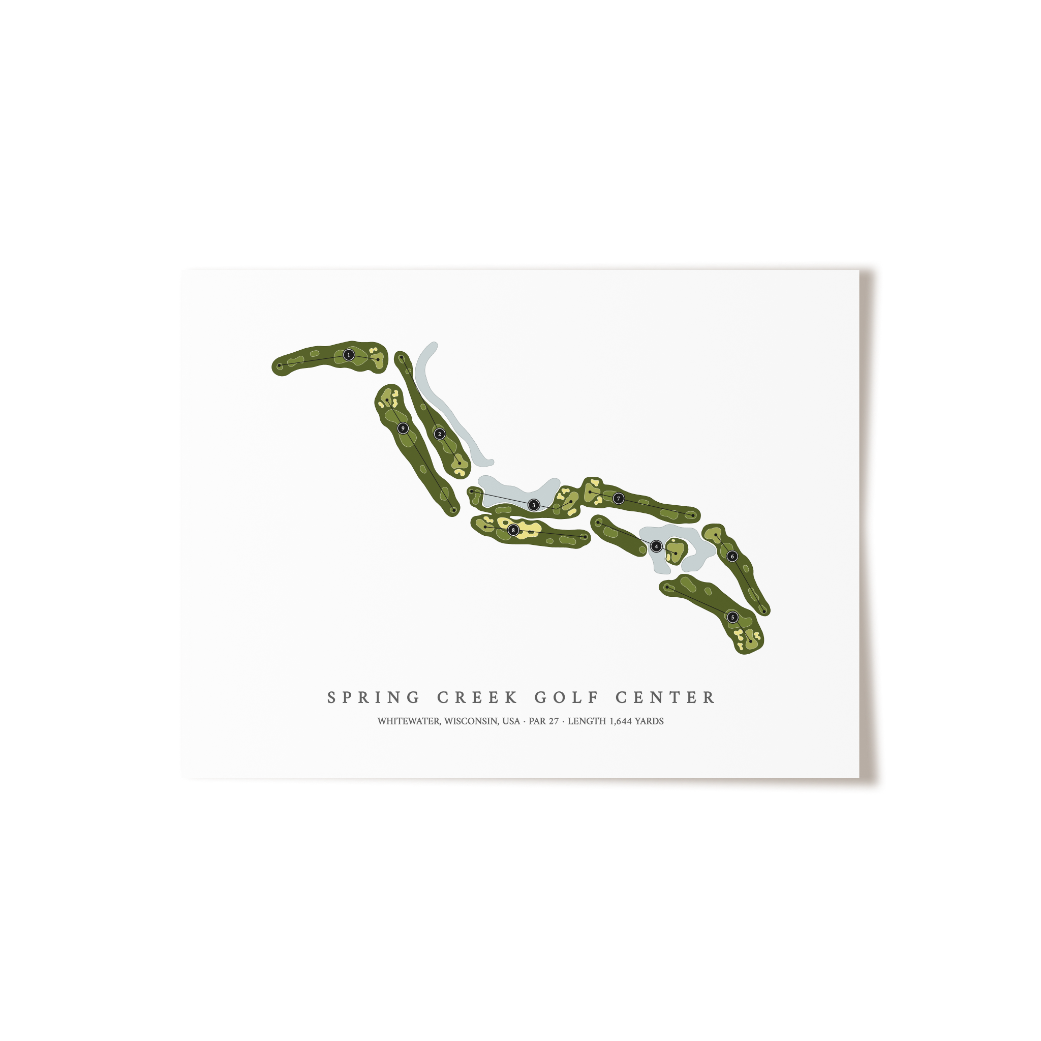 Spring Creek Golf Center  | Golf Course Print | Unframed 