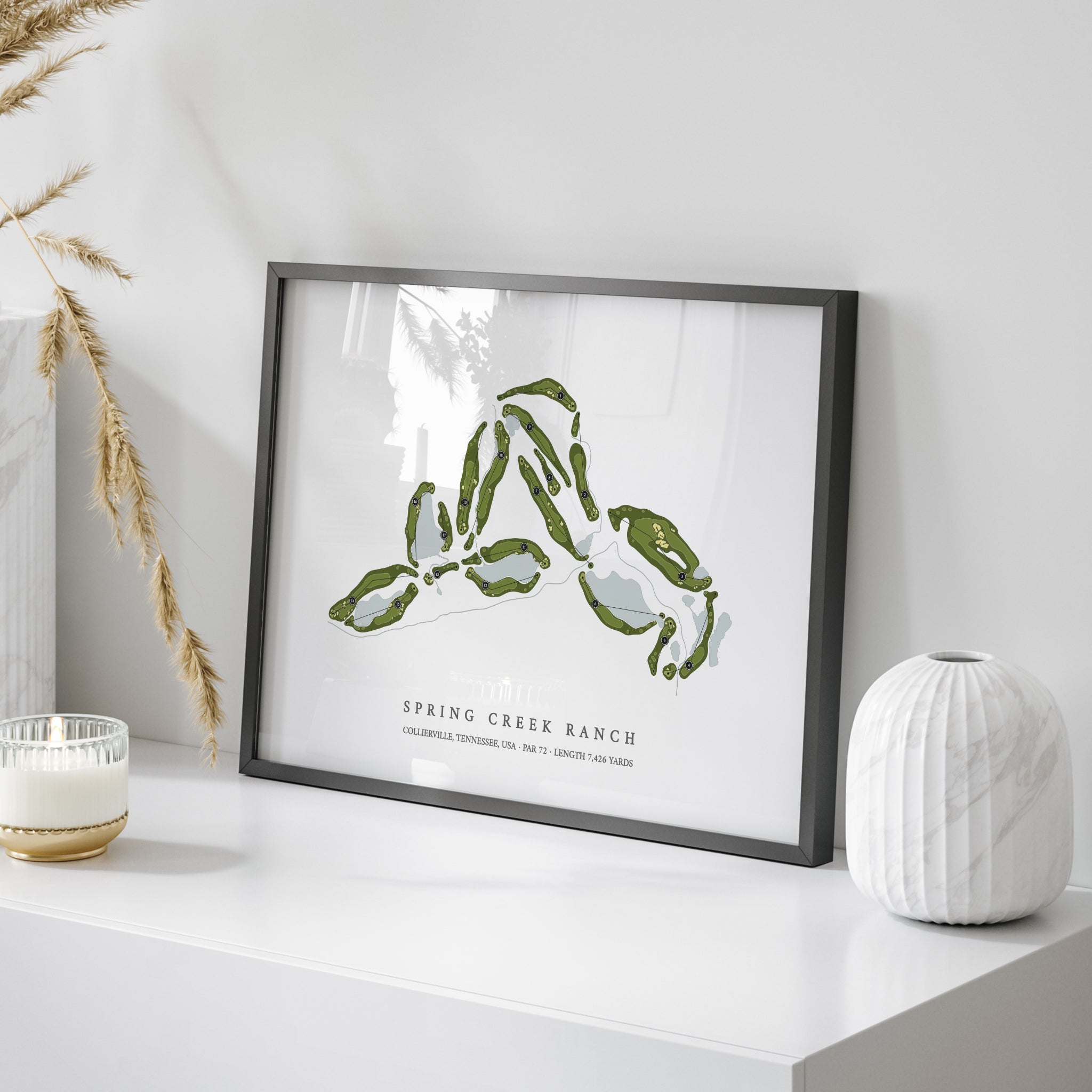 Spring Creek Ranch | Golf Course Map | On Table 