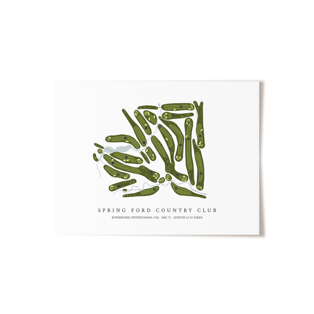 Spring Ford Country Club | Golf Course Map