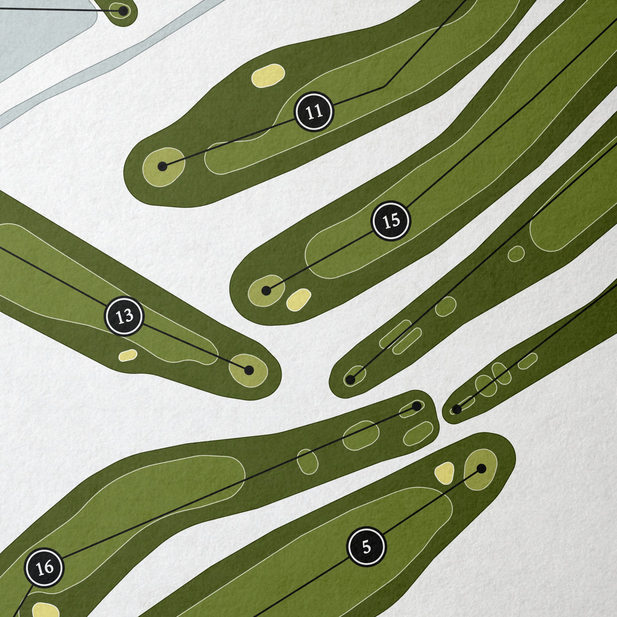 Spring Hills Golf Club | Golf Course Map | Close+Up 