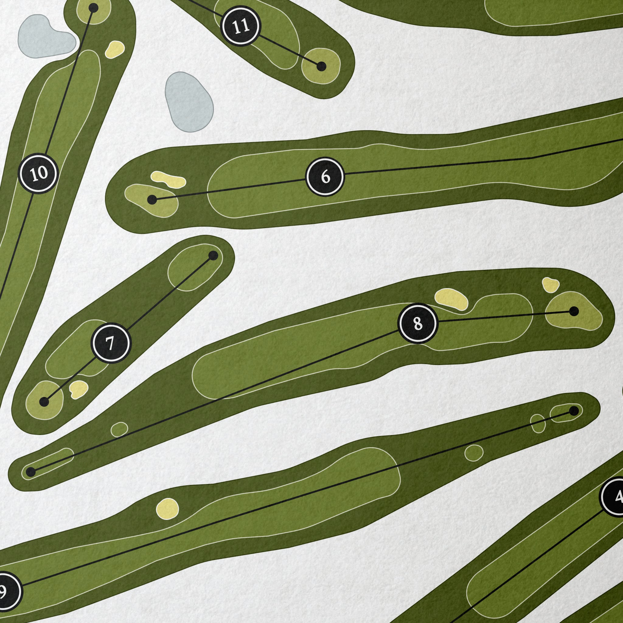 Spring Lake Country Club | Golf Course Print | Close Up