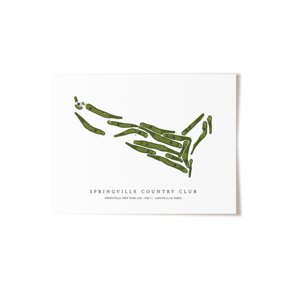 Springville Country Club | Golf Course Map