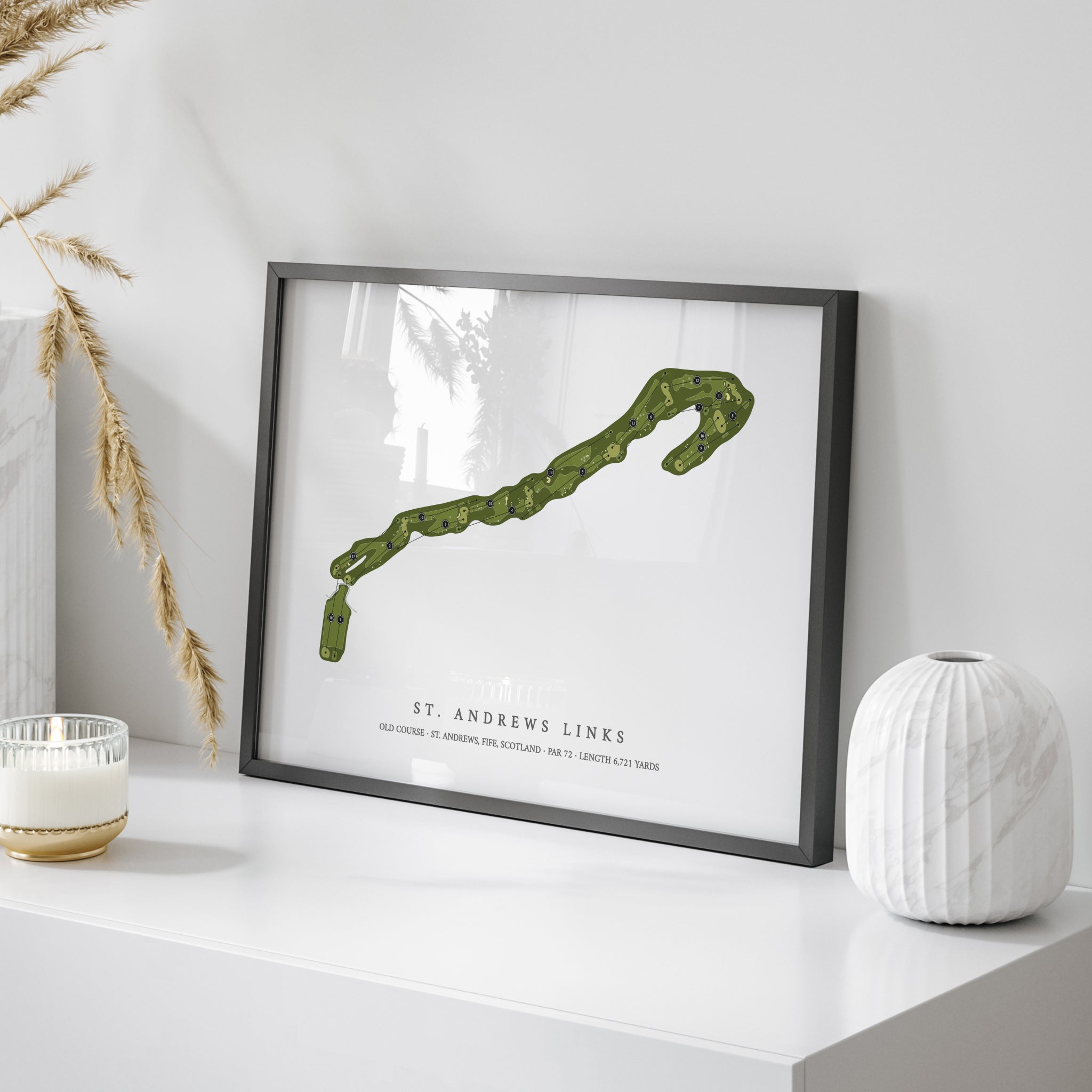 St Andrews Links - Old Course | Golf Course Print | On Table 