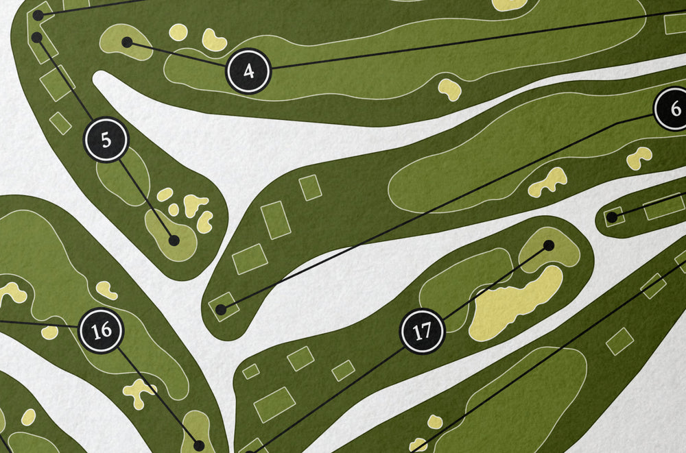 Custom Golf Course Map