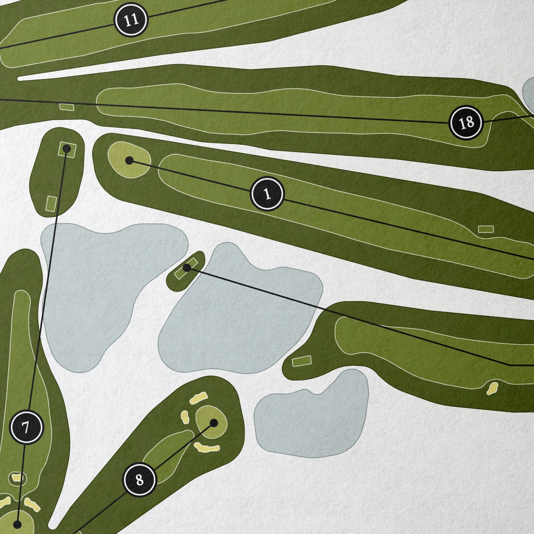 Stillwater Country Club | Golf Course Map | Close Up 
