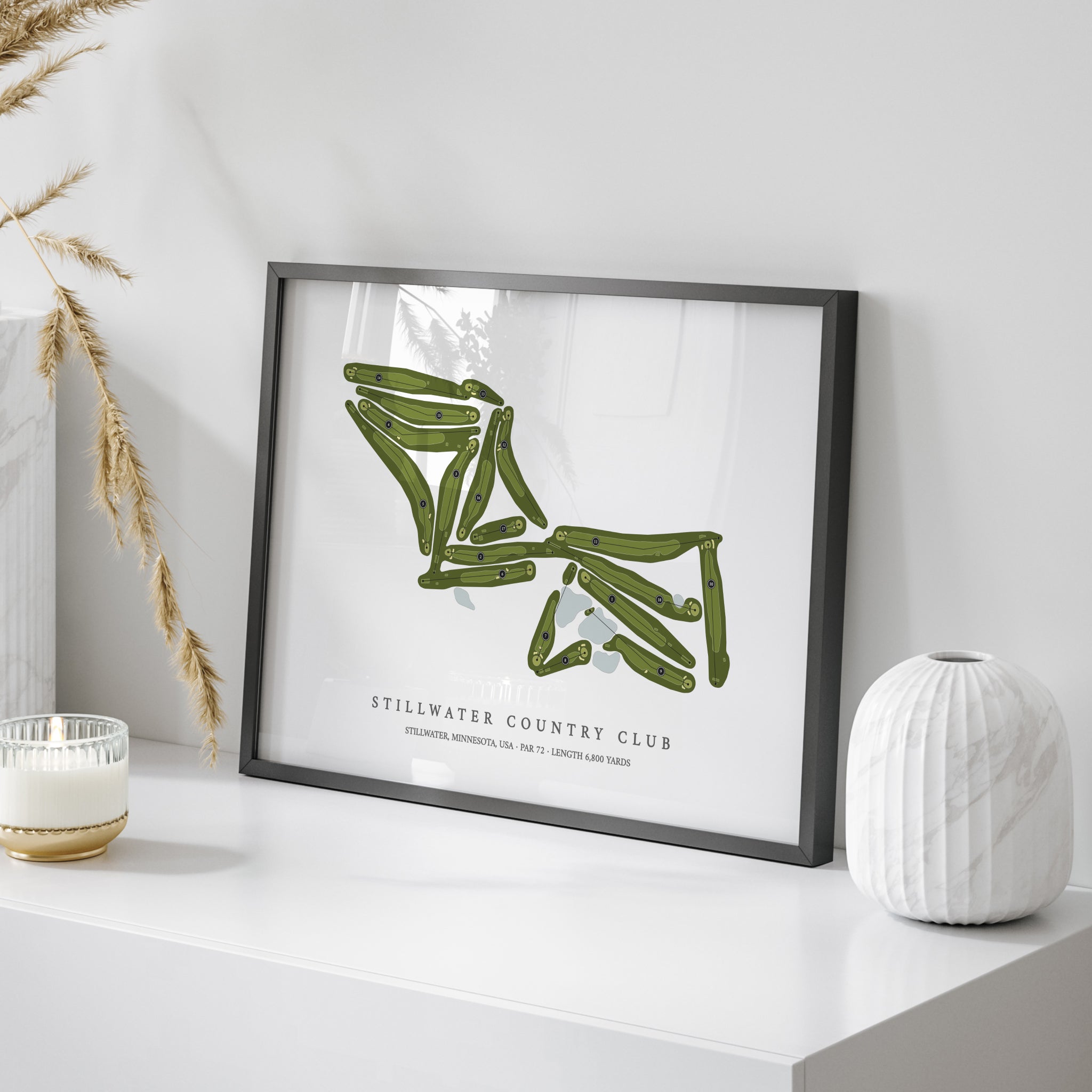 Stillwater Country Club | Golf Course Map | On Table 