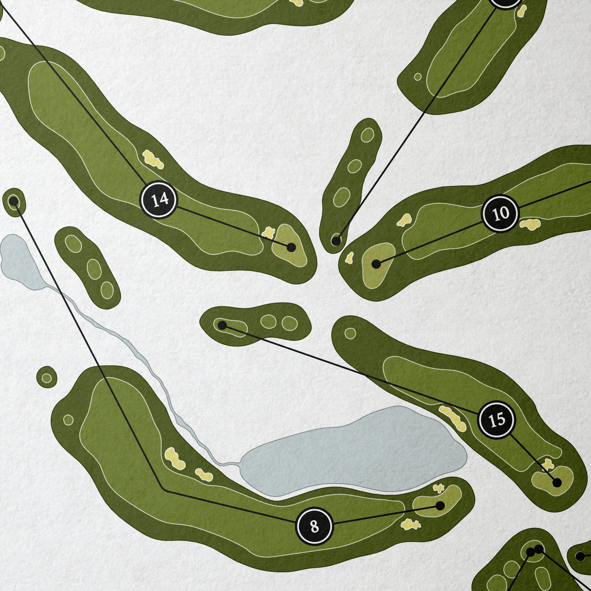 Stock Farm Club | Golf Course Map | Close Up 
