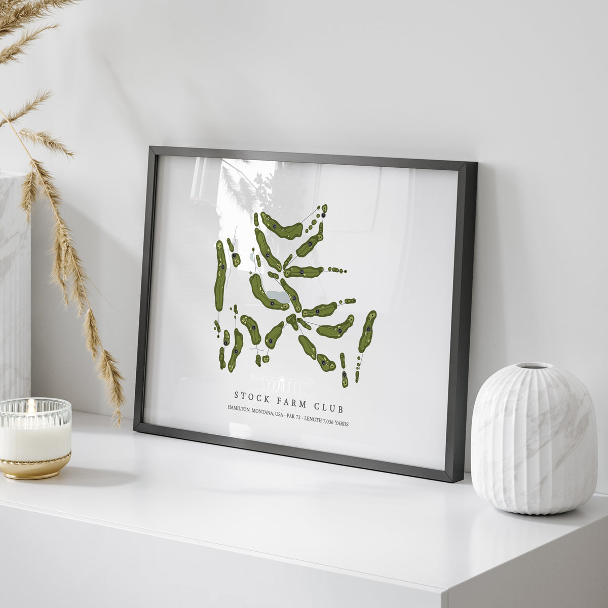Stock Farm Club | Golf Course Map | On Table 