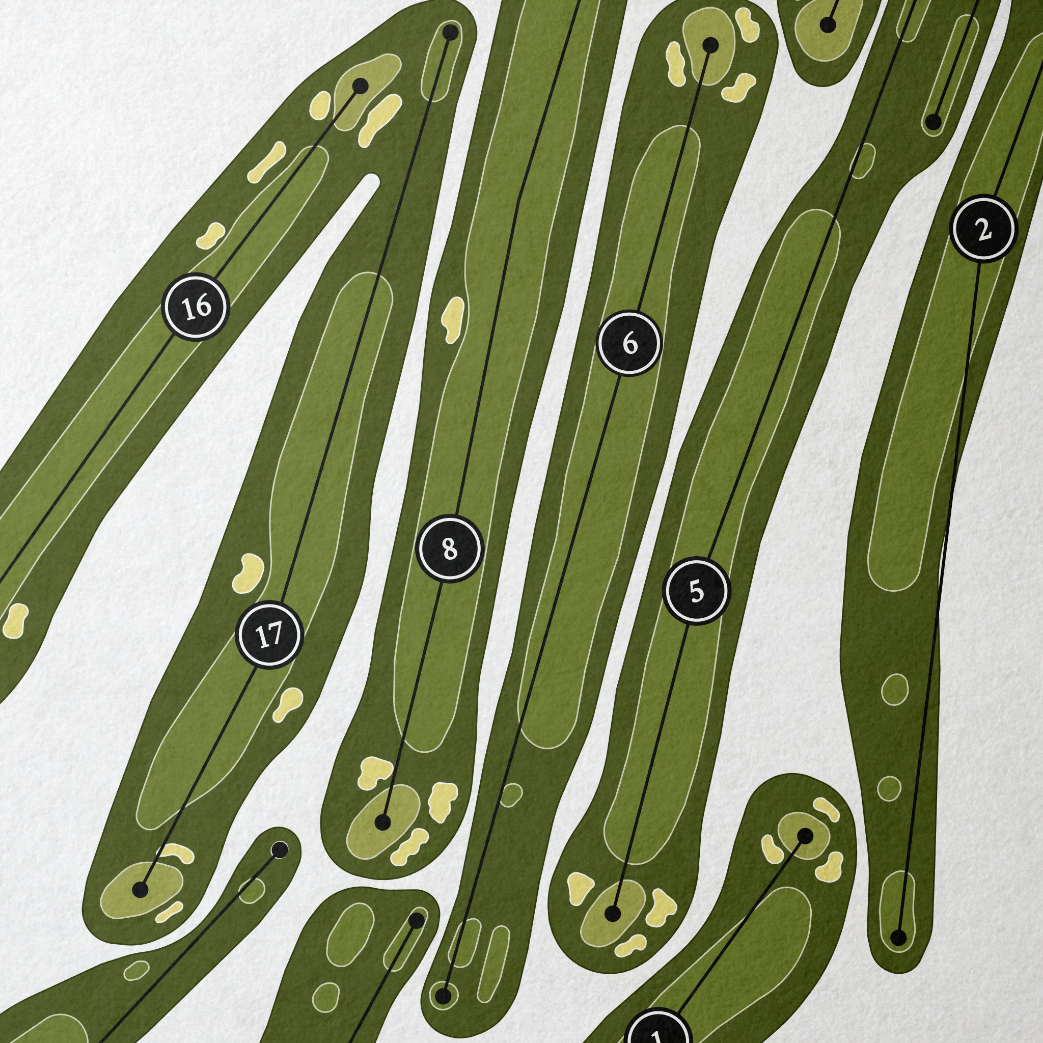 Stockdale Country Club | Golf Course Map | Close Up 