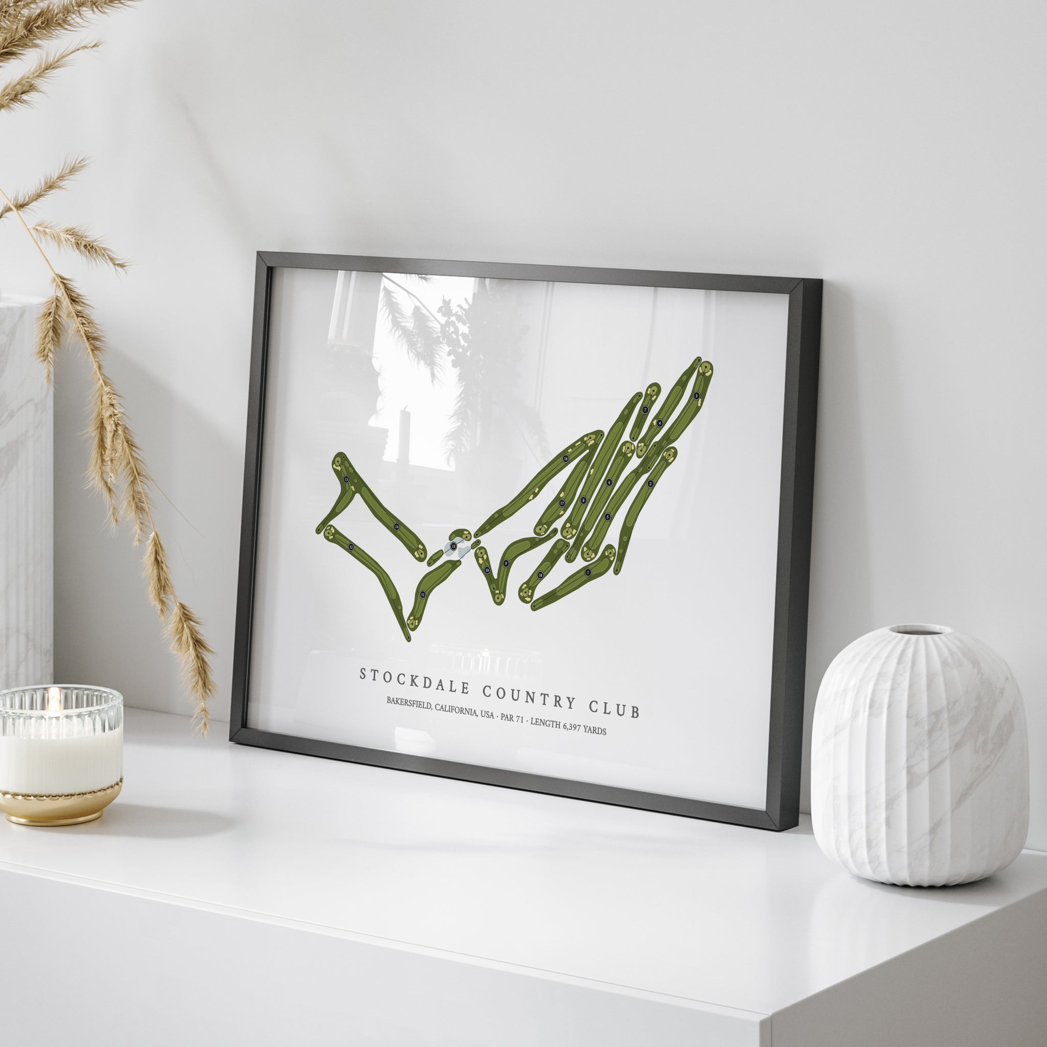 Stockdale Country Club | Golf Course Map | On Table 