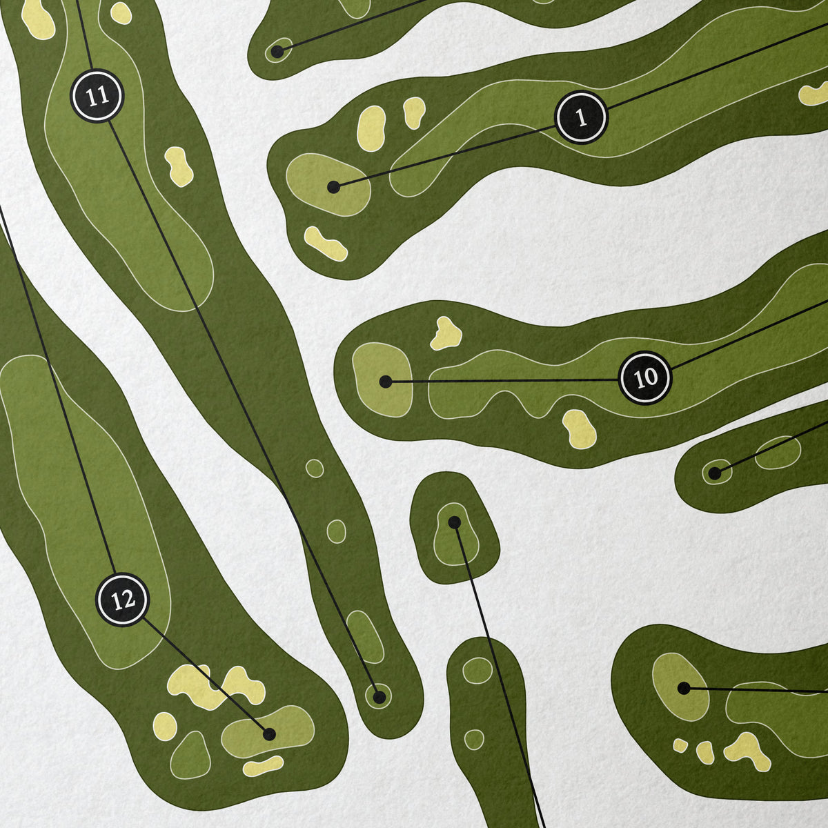 Stonebridge Country Club | Golf Course Map | Close Up 
