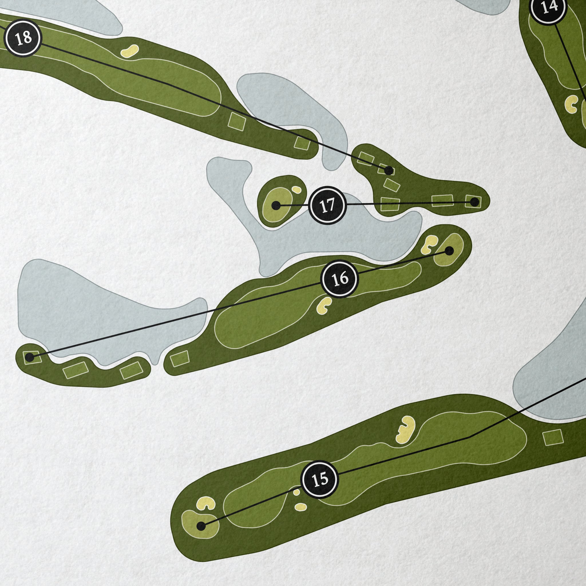 Stonebridge Country Club | Golf Course Map | Close Up 